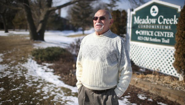 Mel Pittel is in a five-year dispute with the board of Meadow Creek condos, the largest condo complex in Minnesota. Pittel, who has had a restraining 
