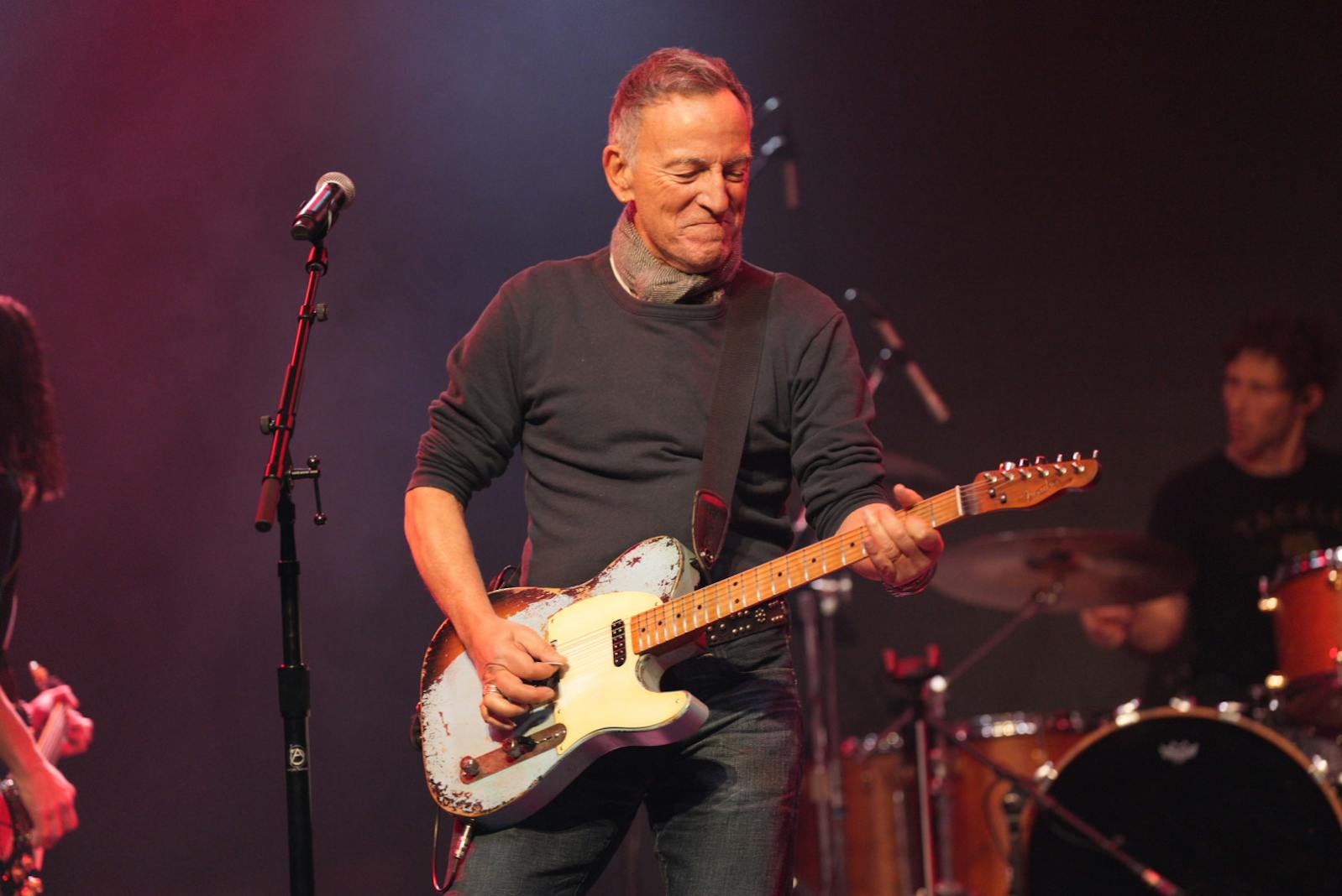 Rock icon Bruce Springsteen performs on stage as part of a rockstar-filled concert in protest of federal agents in Minnesota at First Avenue in downtown Minneapolis on Friday, Jan. 30, 2026.