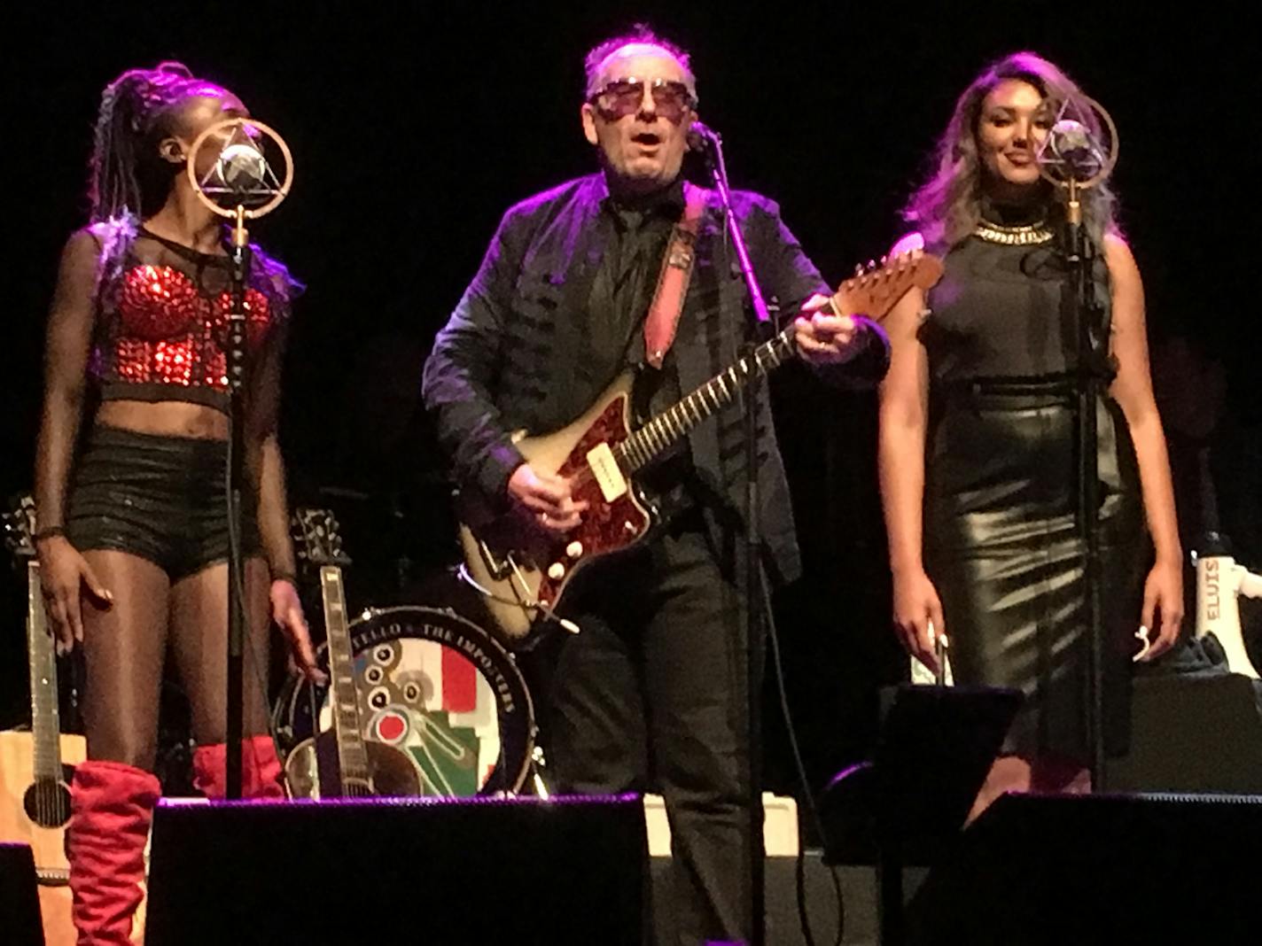 Backup singers Briana Lee and Kitten Kuroi came out front for a soulful, lightly Motown-ized version of "Alison" with Costello on Thursday night.