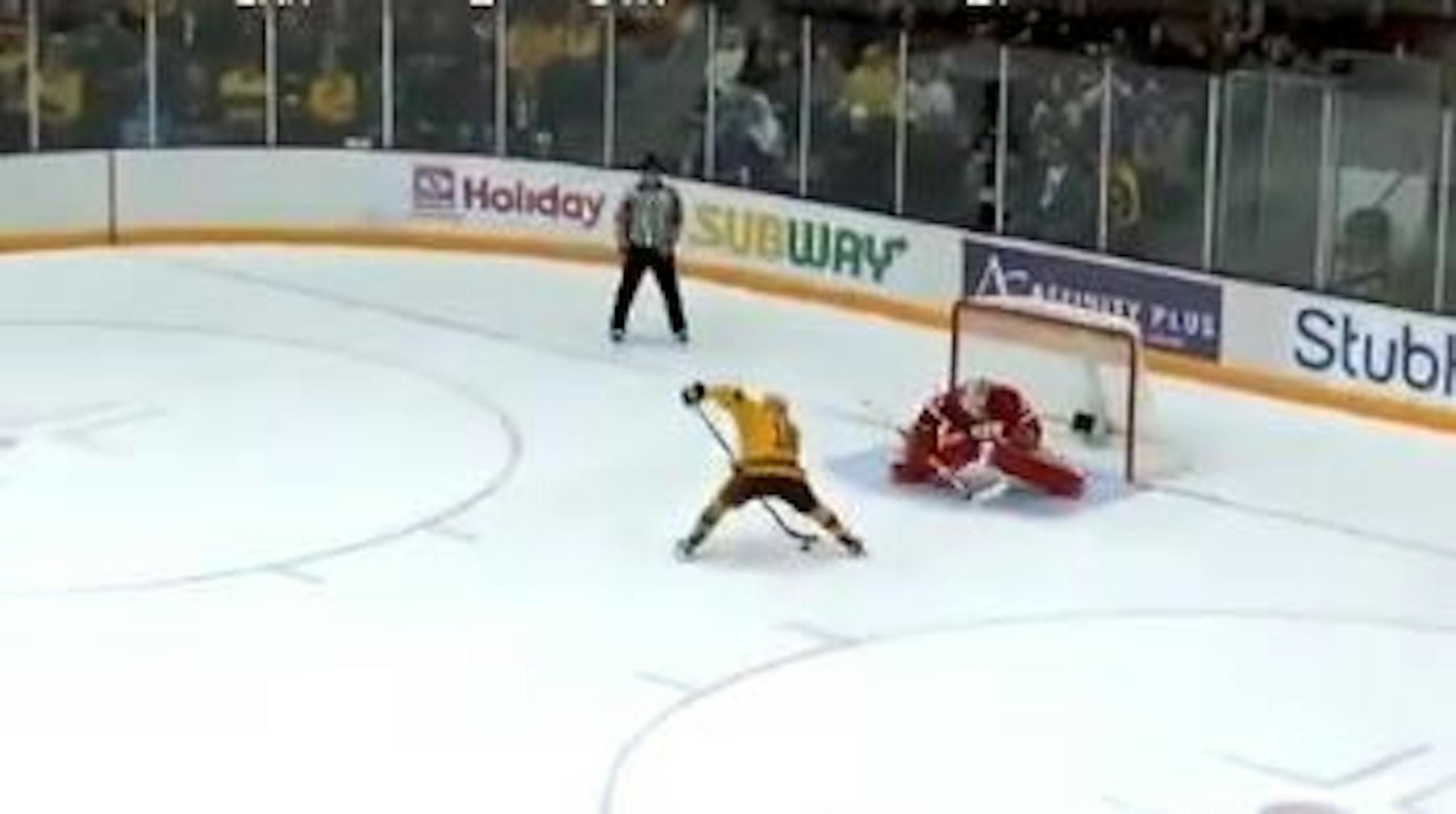 Amy Potomak scored during Sunday's shootout to give Minnesota an extra point after a tie with Wisconsin.