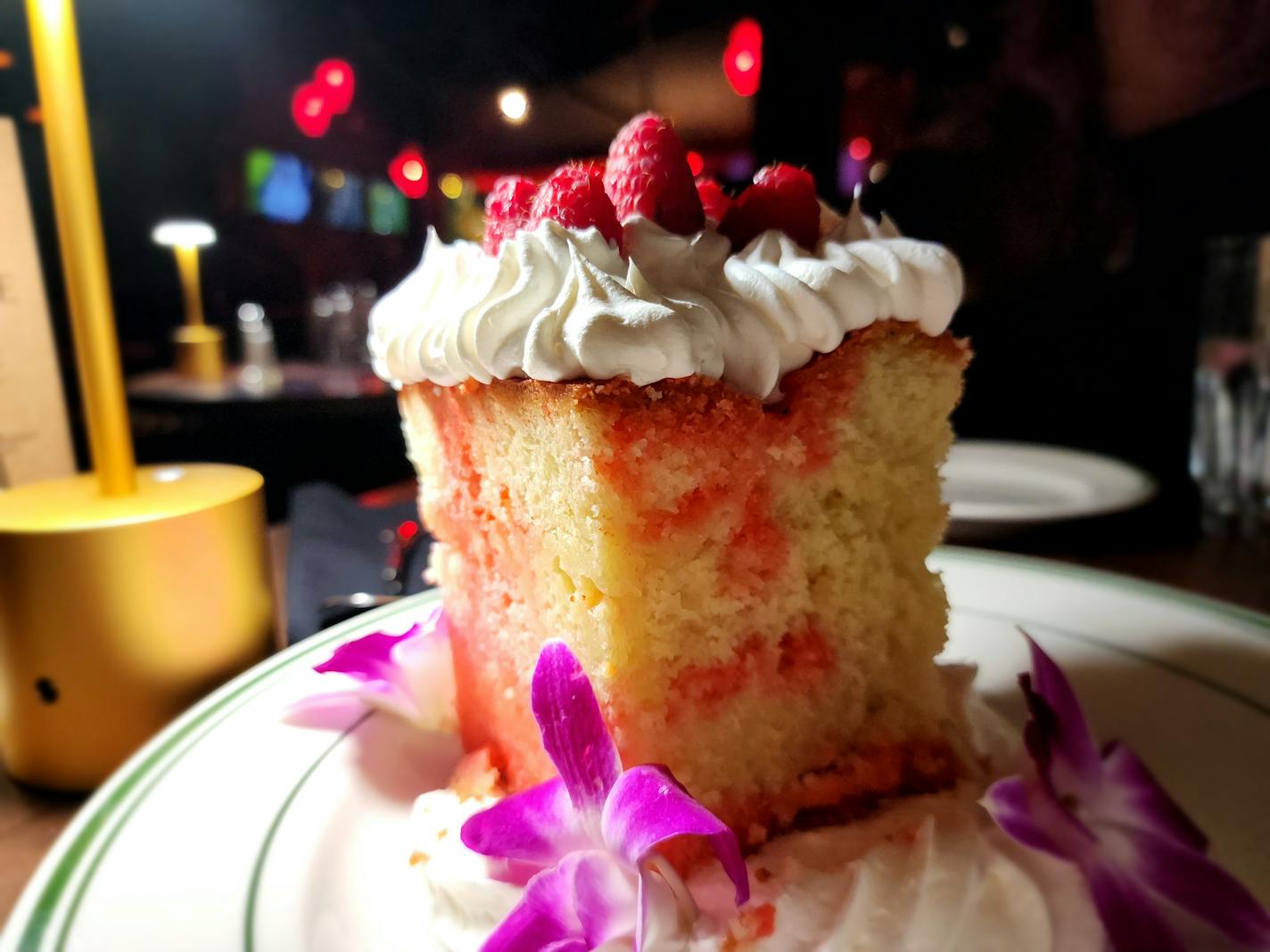 The Jell-O cake is a nostalgic ending to dinner at the Apostle Supper Club.