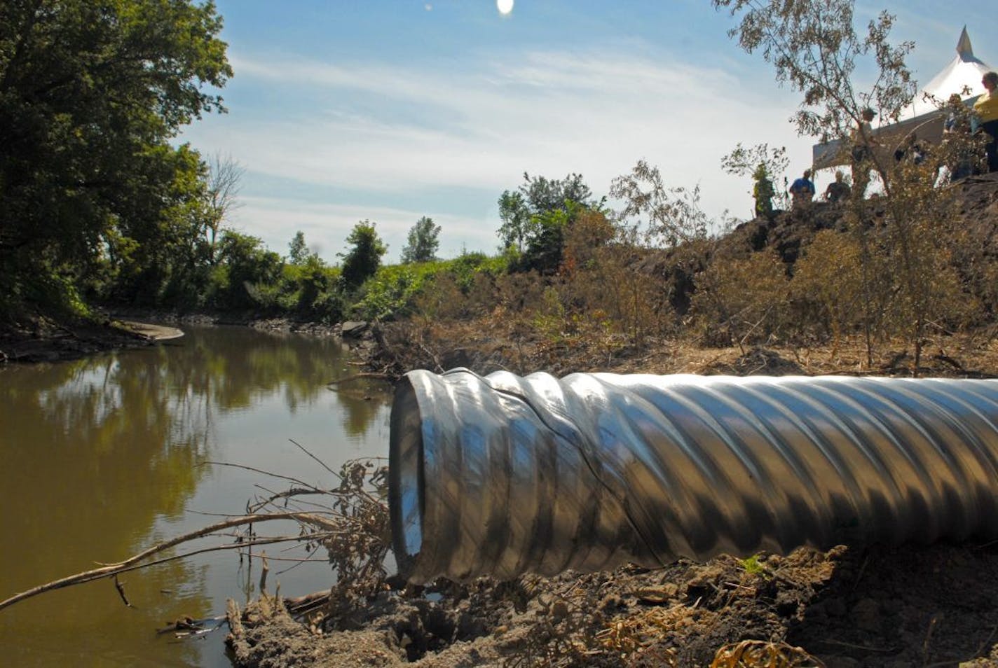 Runoff from farm fields, particularly those that have been tiled to accelerate the disposal of water, dump pollutants into tributaries of the Minnesota River that ultimately end up in the Gulf of Mexico. New filtration systems are designed to filter the pollutants before they leave the fields.