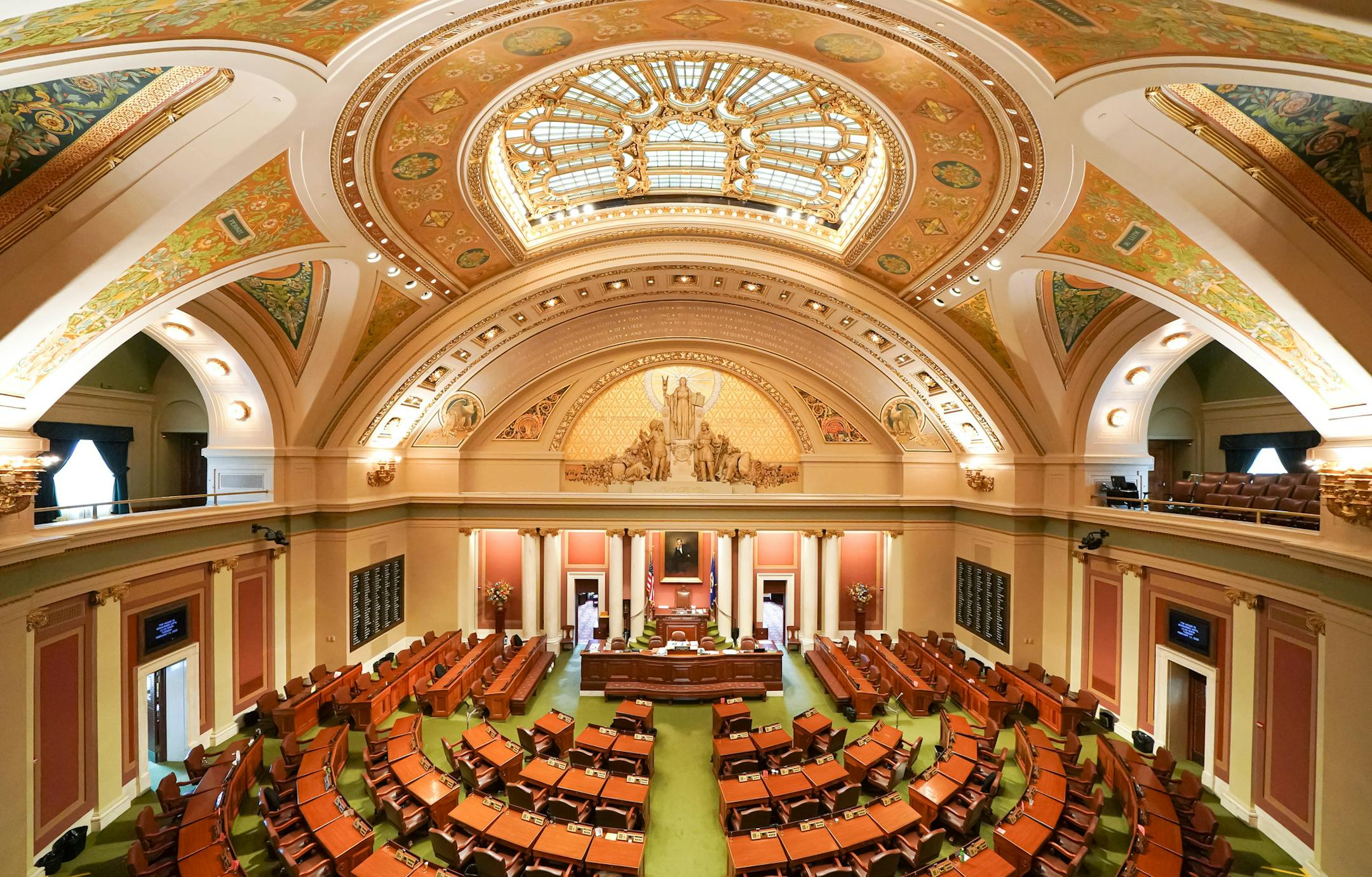 The Minnesota House Chamber Tuesday morning. A special session still looms to finish much of the work that was not completed before the session came to a close at midnight Monday night. ] GLEN STUBBE • glen.stubbe@startribune.com Tuesday, May 21, 2019 The Minnesota House Chamber Tuesday morning. A special session still looms to finish much of the work that was not completed before the session came to a close at midnight Monday night.