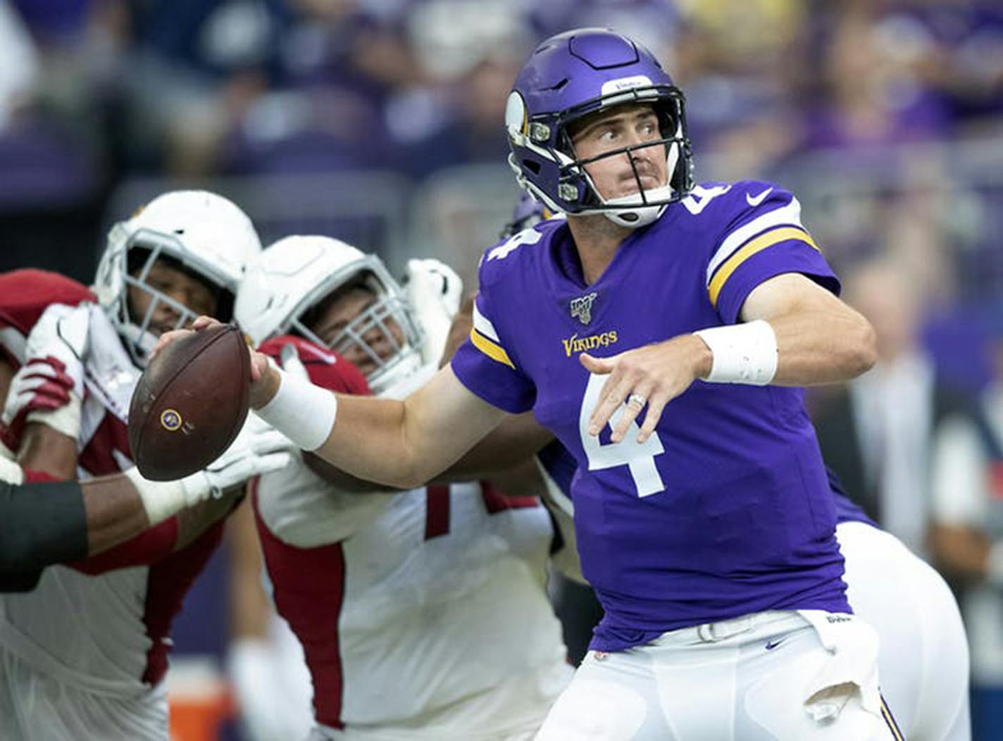 The Vikings are bringing quarterback Sean Mannion back for another season.They will sign Mannion, Kirk Cousins' primary backup last season, to a new one-year deal, according to a league source. (Elizabeth Flores/Minneapolis Star Tribune/TNS) ORG XMIT: 1609657