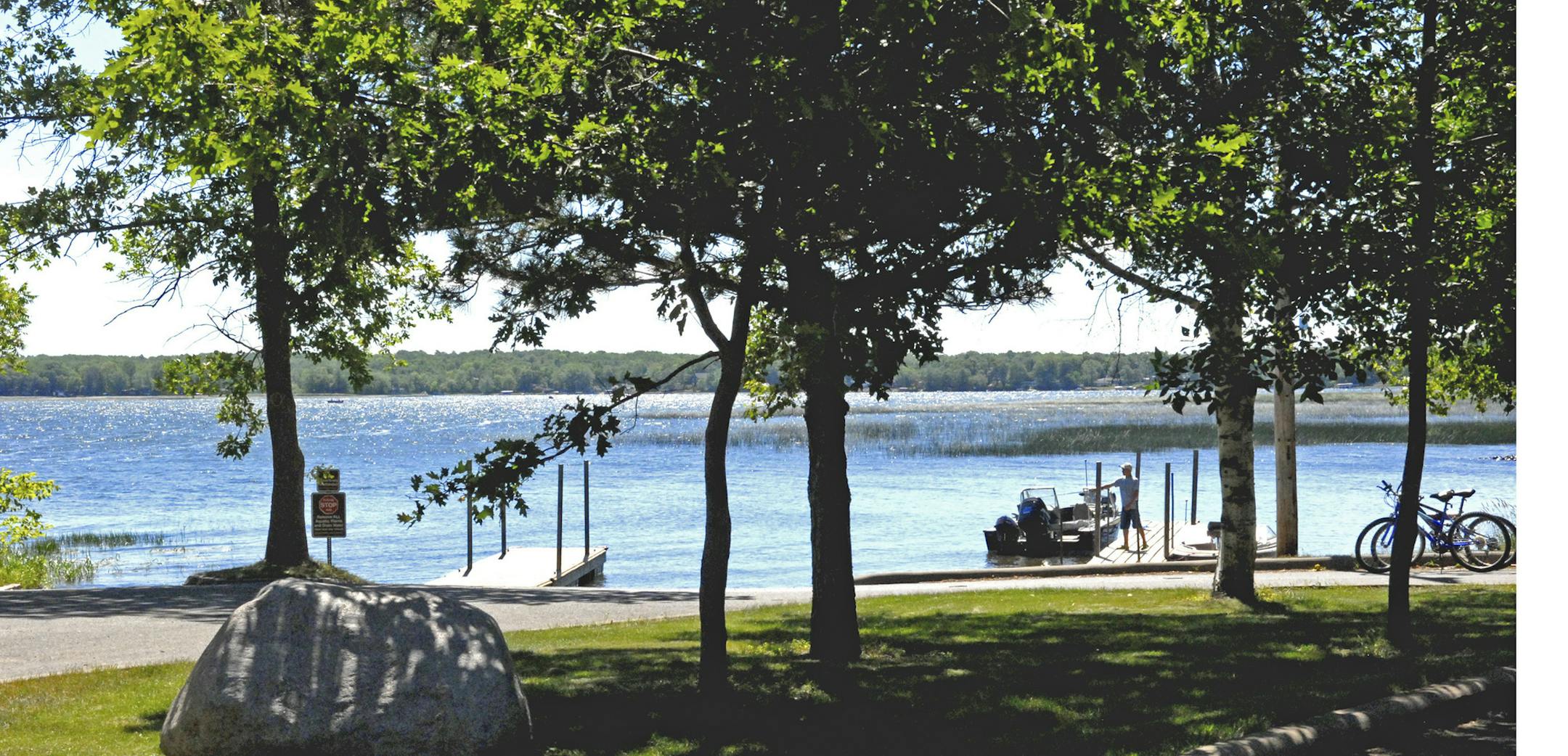 DENNIS ANDERSON • danderson@startribune.com ... 6/2007 ... Lake Mille Lacs on a pretty day last week, on the shore of Father Hennepin State Park.