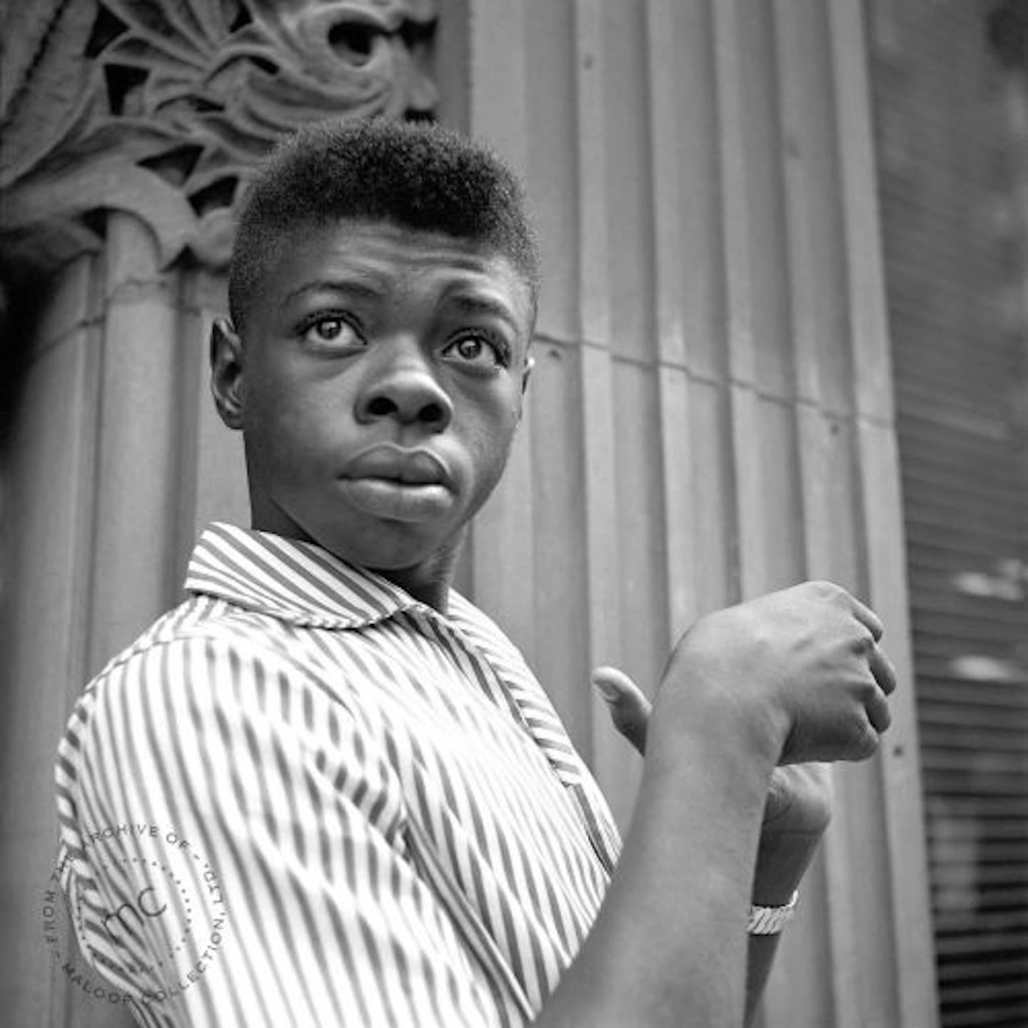 Portrait of young man in Chicago, 1956.