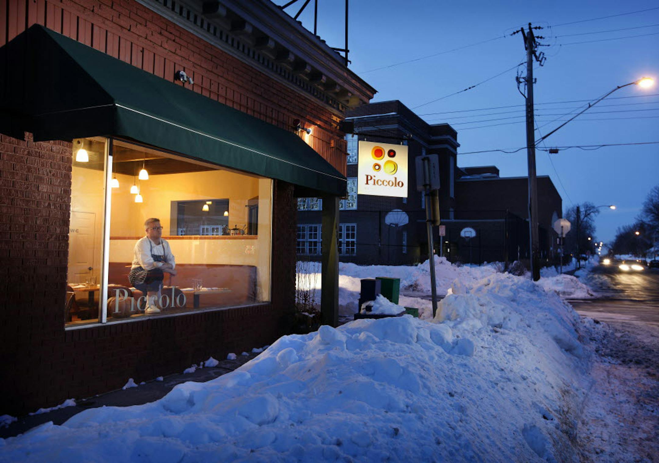 Piccolo with owner Doug Flicker.