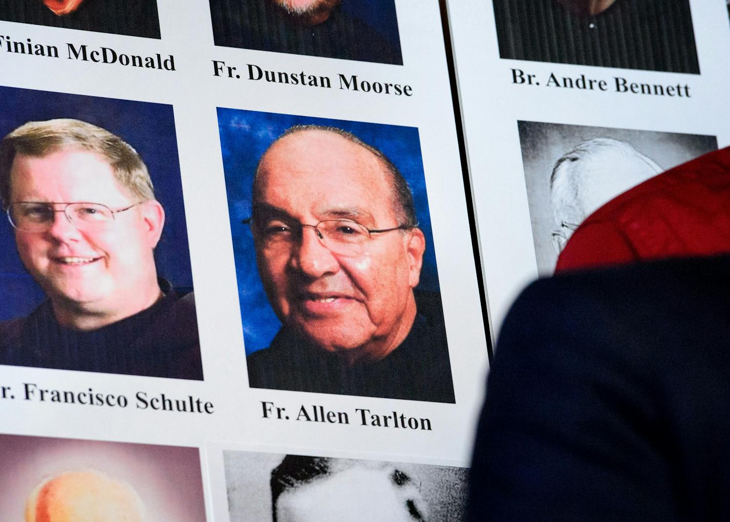 Fr. Allen Tarlton repeatedly sexually abused children at St. John's Preparatory School in 1977. ] GLEN STUBBE * gstubbe@startribune.com Tuesday, April 28, 2015 Attorney Jeff Anderson and his client Troy Bramlage announced a settlement of a civil lawsuit against St. John's Abbey and Fr. Allen Tarlton.