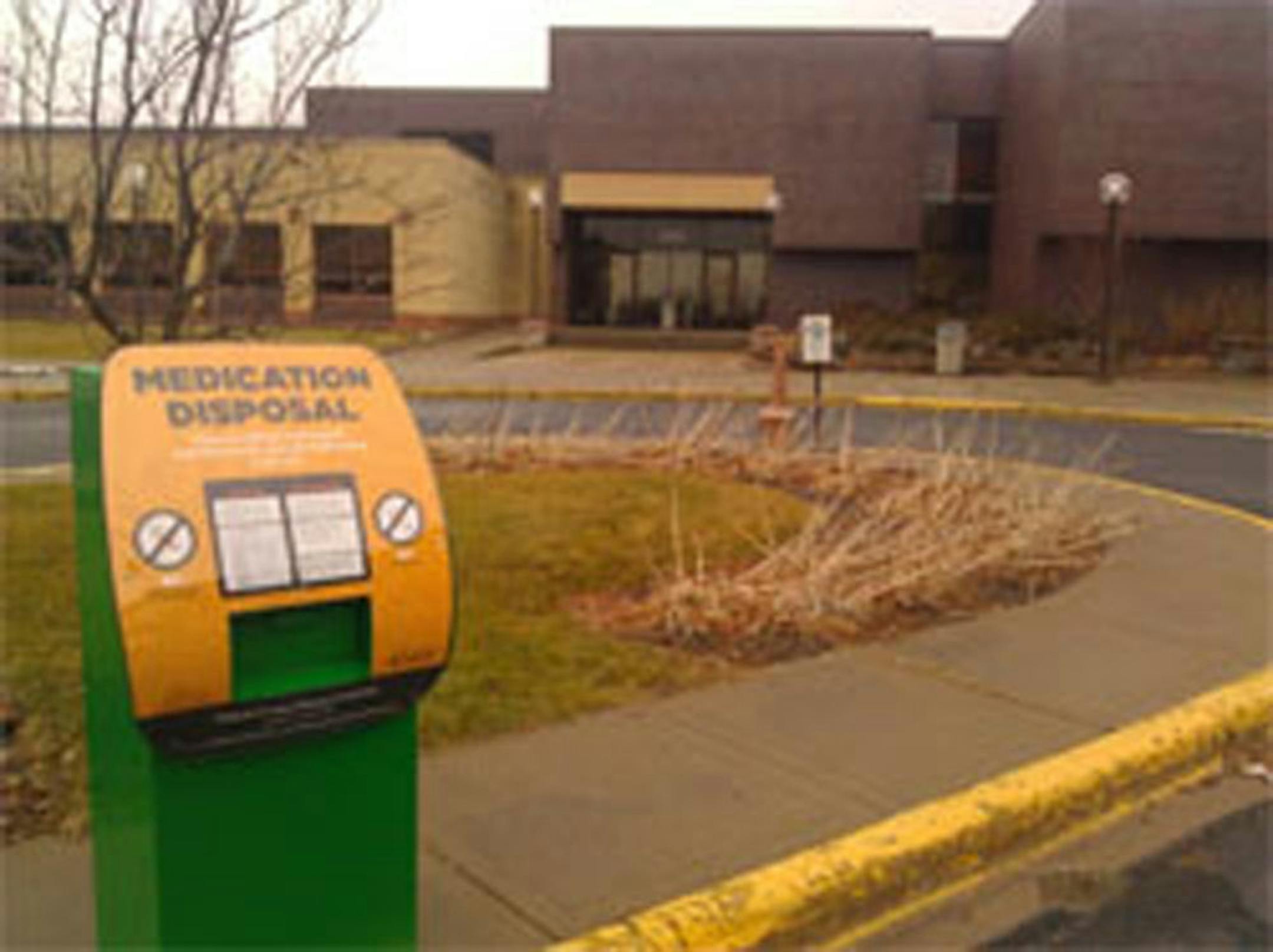 Medication disposal collection bin outside Dakota County judicial center in Hastings
Photo: Dakota County