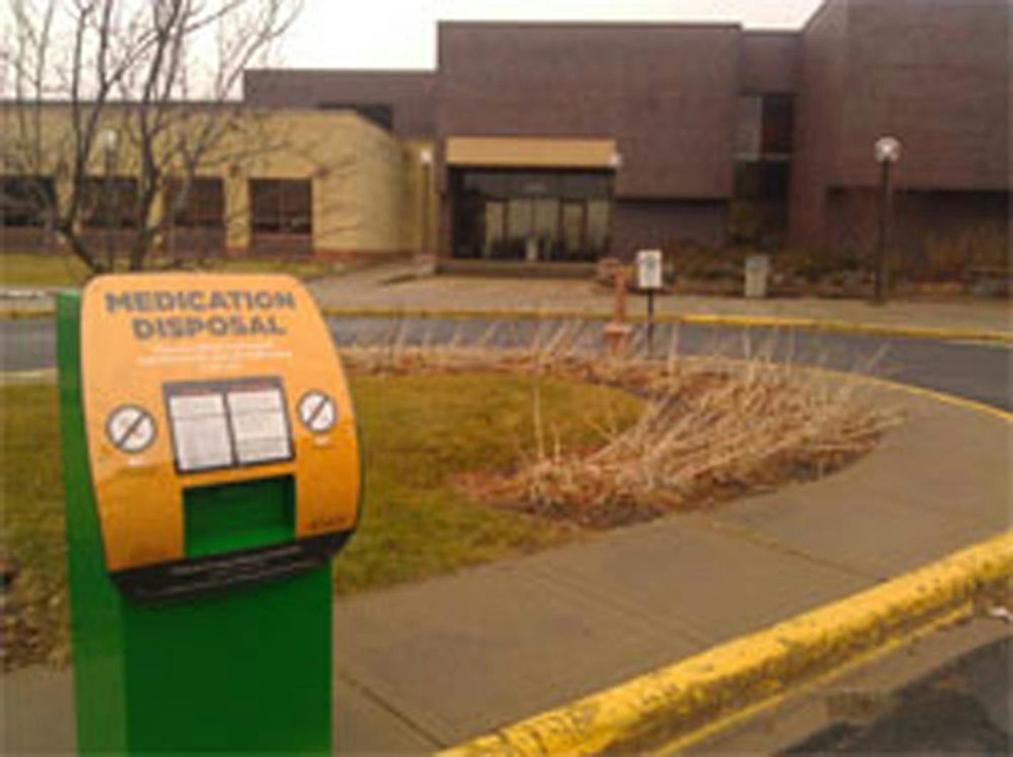 Medication disposal collection bin outside Dakota County judicial center in Hastings
Photo: Dakota County