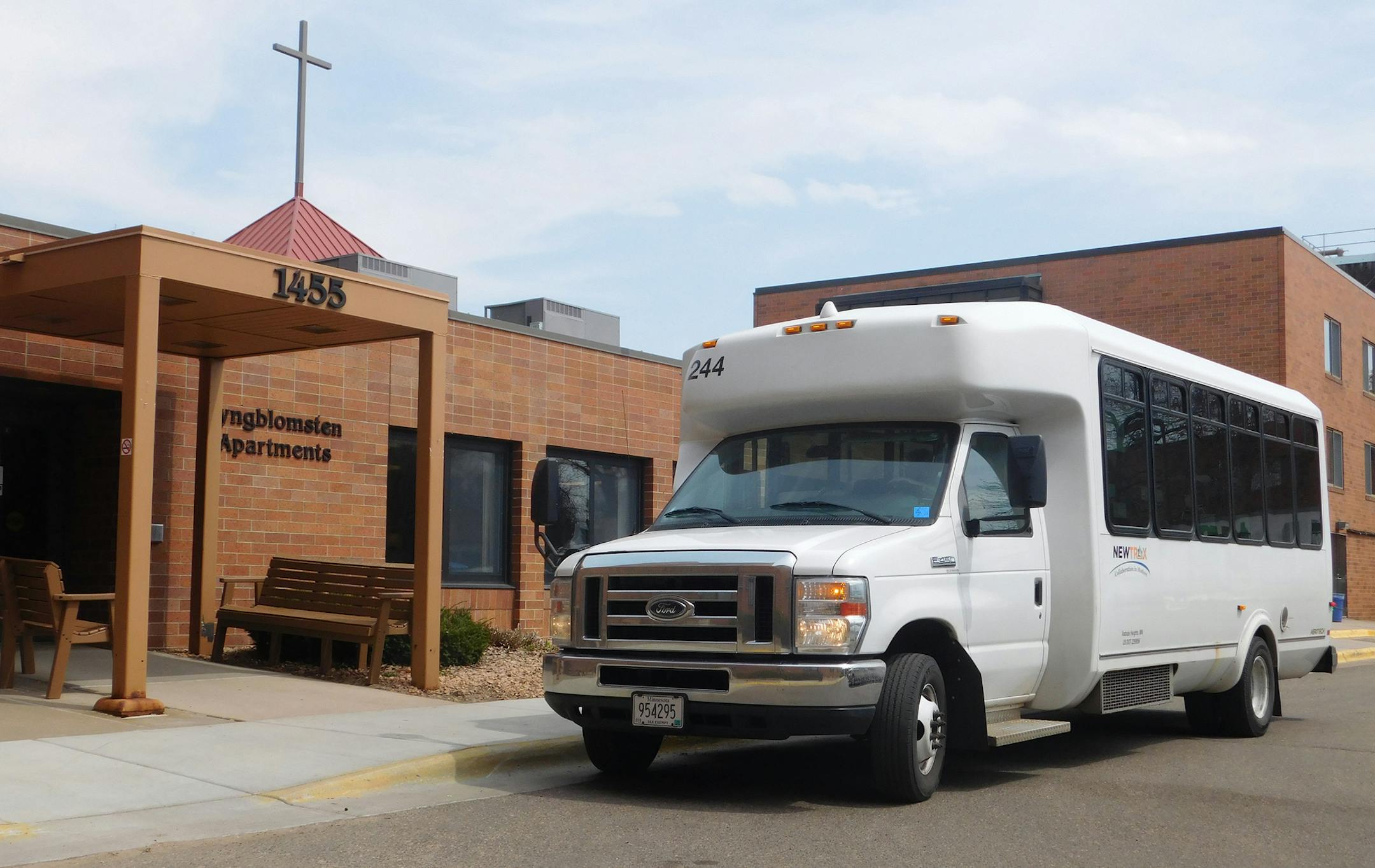 Roseville has recently added a new bus loop on the south side of town for seniors and people with disabilities. It's modeled on another bus loop by NewTrax in White Bear Lake. It's a six-month pilot program on Tuesdays. Photo by Emily Allen