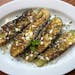 Pan-roasted zucchini, a Mediterranean-style dish with feta, mint and crushed pistachio. (Gretchen McKay/Pittsburgh Post-Gazette/TNS)