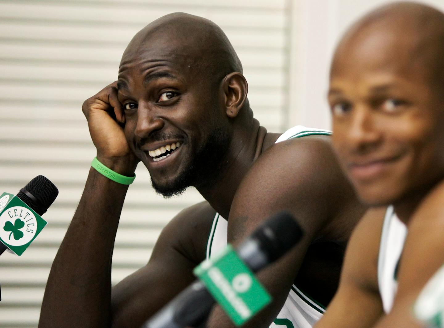 Kevin Garnett, in 2009 with the Celtics.