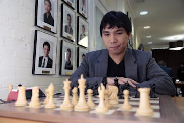 Grandmaster Wesley So of Minnetonka contemplates his next move during Round 4 of the U.S. Chess Championship in St. Louis.