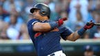 Minnesota Twins' Willians Astudillo bats against the Tampa Bay Rays in a baseball game Wednesday, June 26, 2019, in Minneapolis. (AP Photo/Jim Mone)
