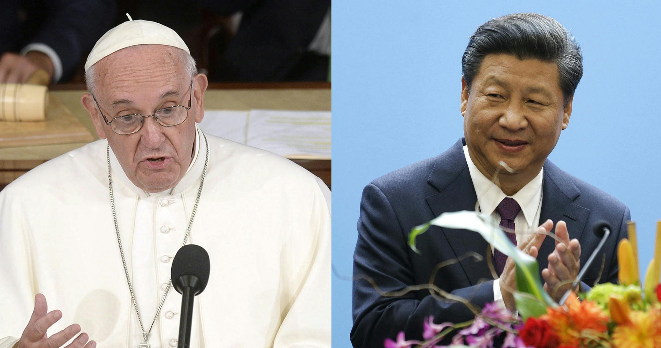 His Holiness Pope Francis addresses a joint session of Congress at the U.S. Capitol in Washington, D.C., on Thursday, Sept. 24, 2015. (Olivier Douliery/Abaca Press/TNS) ORG XMIT: 1174235 Chinese President Xi Jinping gives a speech at Microsoft's main campus in Redmond, Wash., Wednesday, Sept. 23, 2015. (AP Photo/Ted S. Warren, Pool) ORG XMIT: MIN1509241058361656