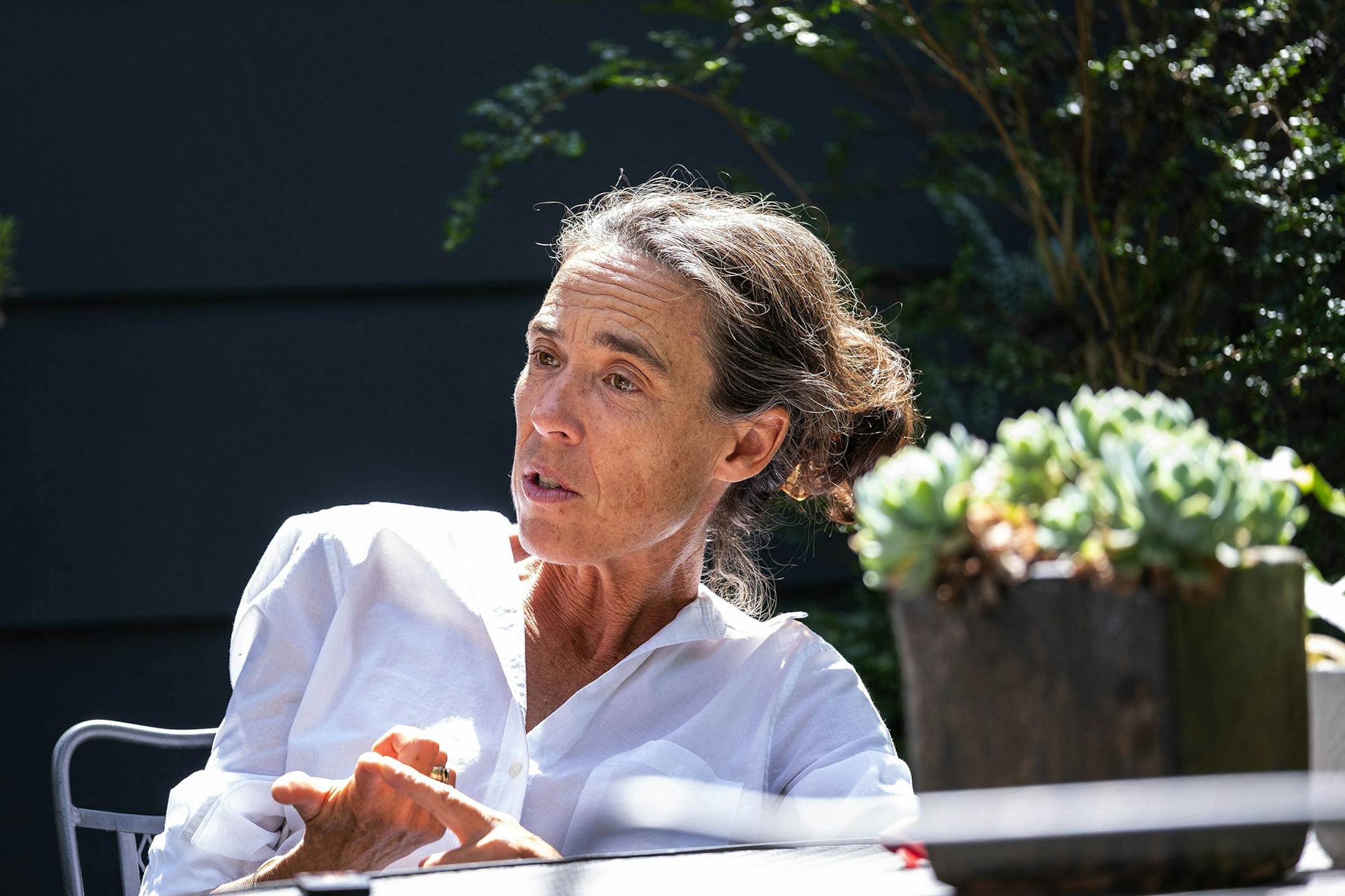 Helping people in need has been Karin Huster's dream since she was a child. "There are people who are put in situations of extreme fragility, vulnerability -- they're scared and they need help," Huster said. "That's why people need to care, because it's just fundamental. Fundamentally, we're all human beings." (Dean Rutz/The Seattle Times/TNS) ORG XMIT: 1414053 ORG XMIT: MIN1909060334526762