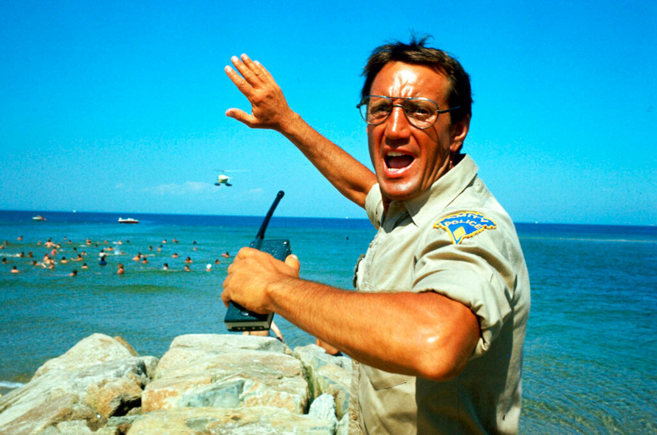 Roy Scheider in a scene from the iconic 1975 film "Jaws."
