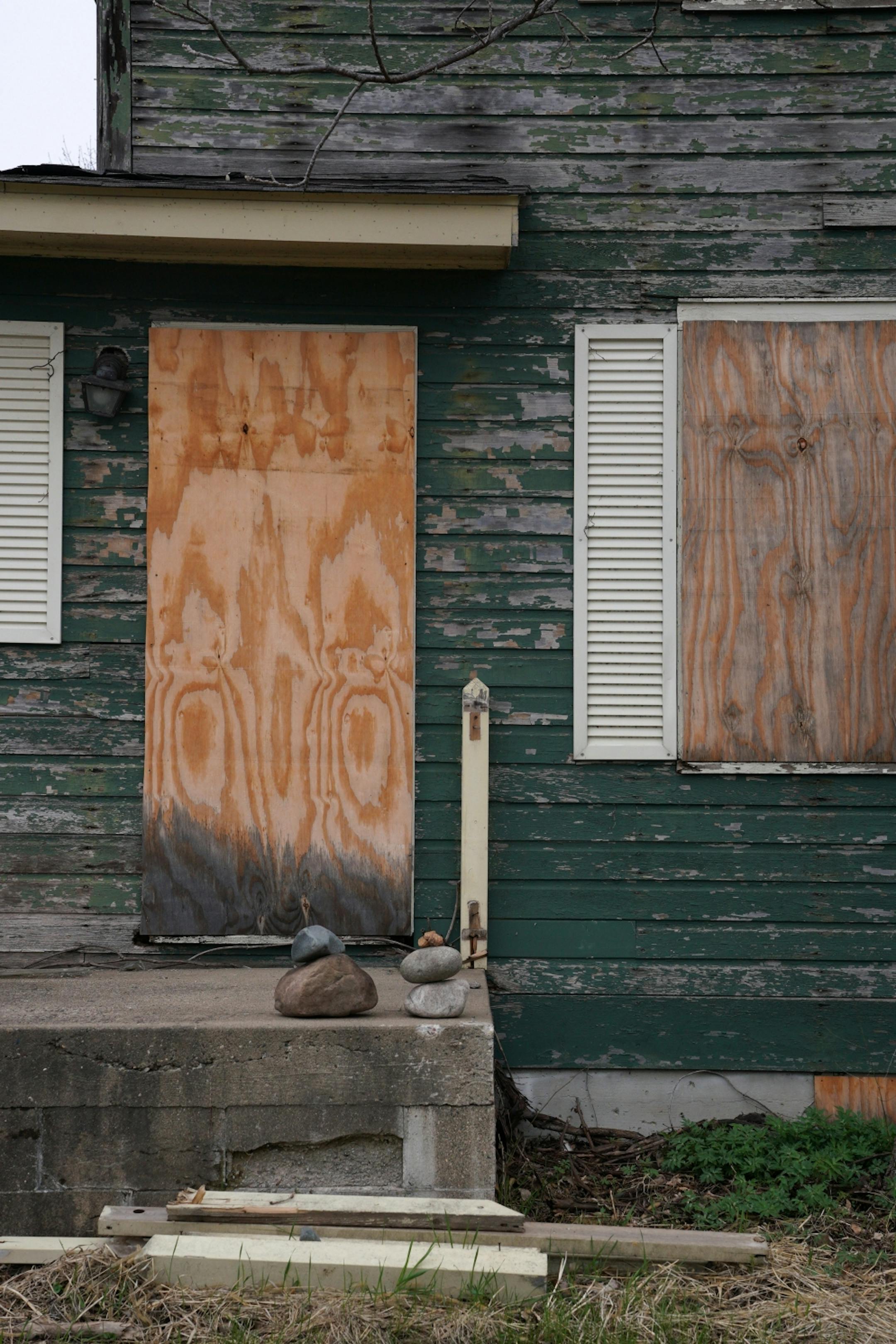 The 1902 Section Foreman House, a possible candidate for the National Register of Historic Places where the railroad foreman used to live, sat rundown and boarded up Thursday in Wayzata.