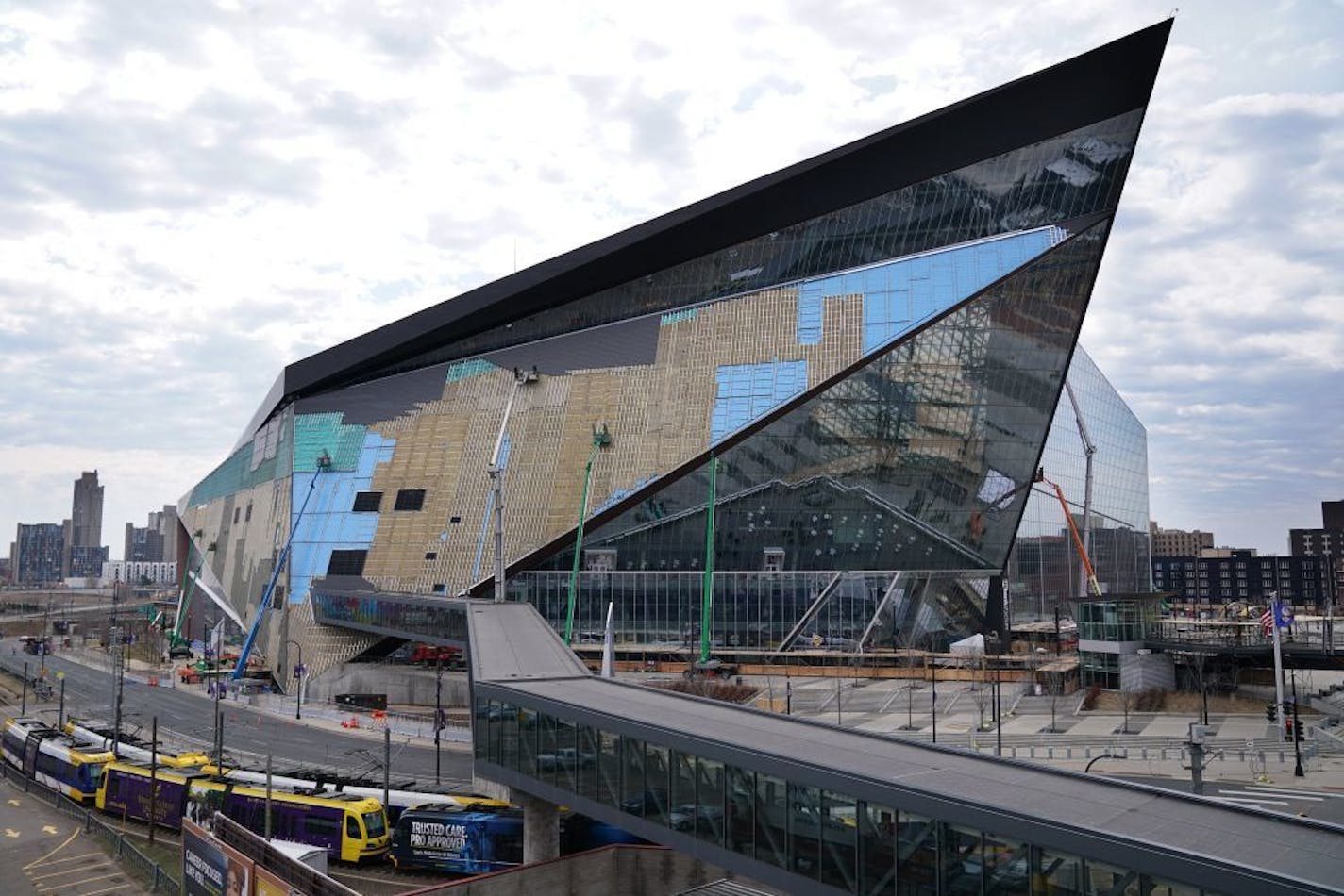 U.S. Bank Stadium typically hosts hundreds of gatherings a year from small business meetings and receptions to high school sporting events and conventions.