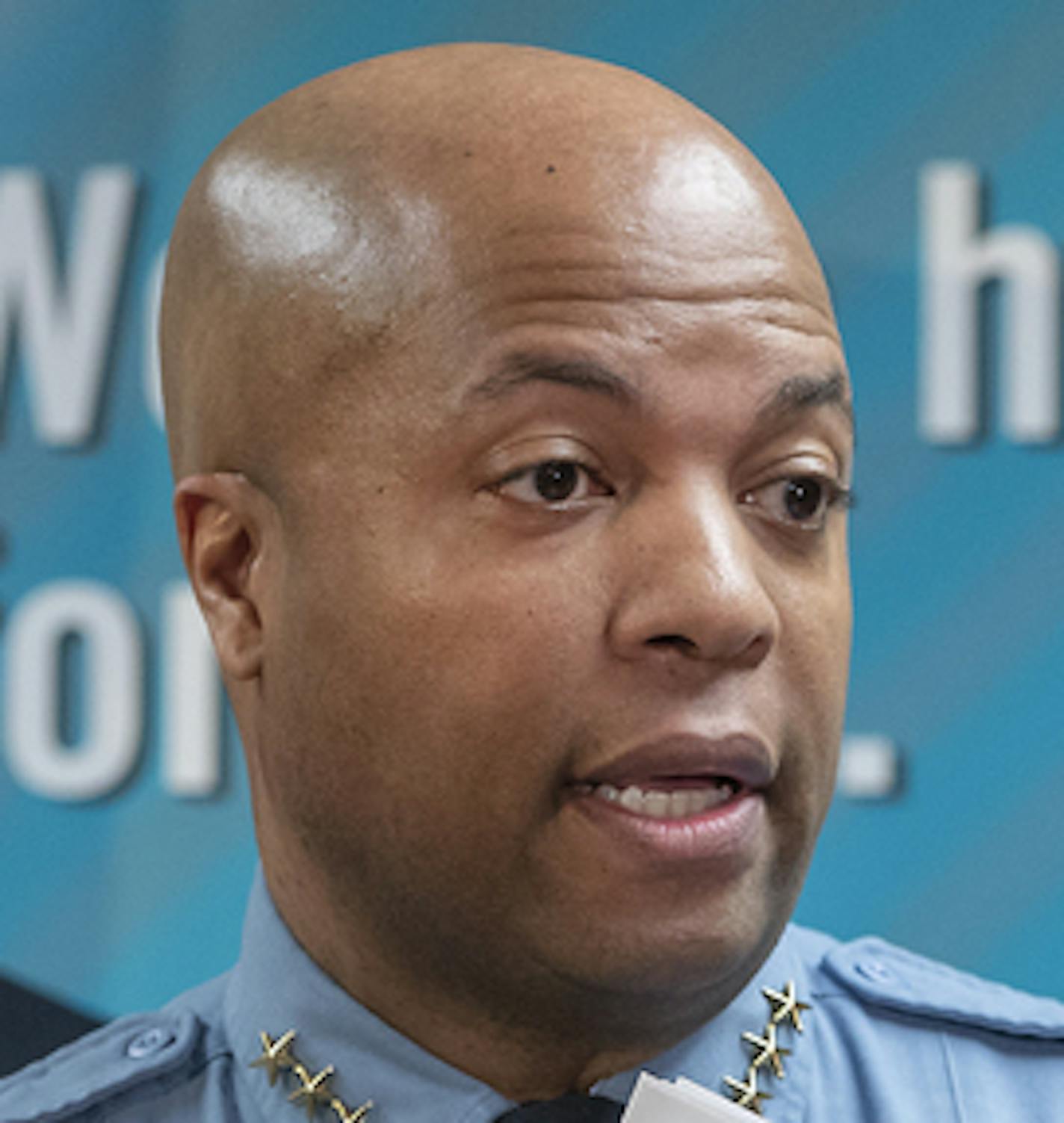 Minneapolis Police Chief Medaria Arradondo, right, and Minneapolis Mayor Jacob Frey, left, joined sexual assault advocates, survivors, and experts to roll out the Minneapolis Police Department's (MPD) sexual assault investigation policy at the Minnesota Sexual Violence Center during a press conference, Wednesday, April 3, 2019 in Minneapolis, MN. ] ELIZABETH FLORES &#x2022; liz.flores@startribune.com