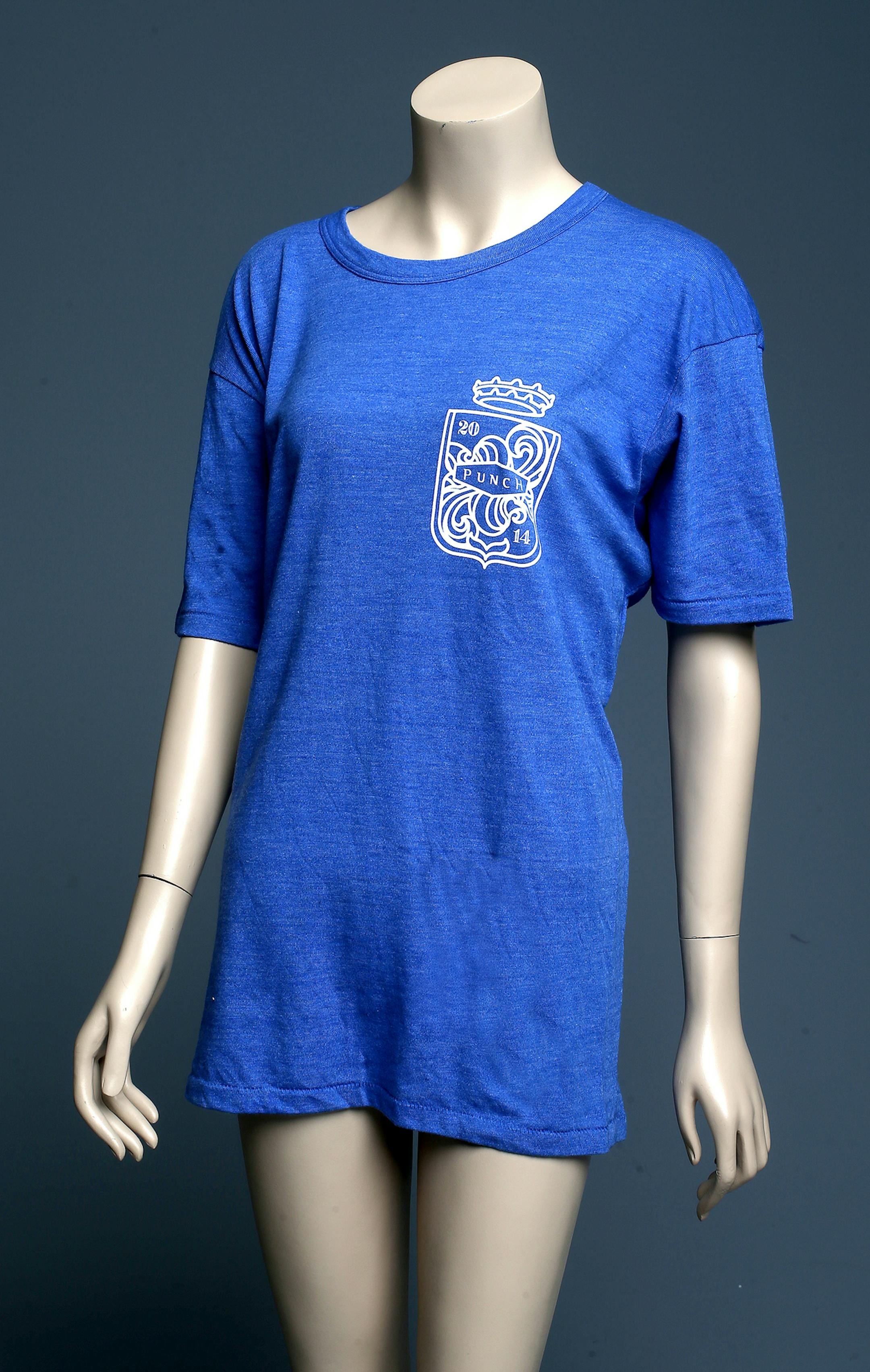 Customer loyalty t-shirt from Punch pizza.