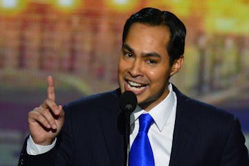 Mayor Julian Castro of San Antonio, Texas, speaks at the 2012 Democratic National Convention at the Time Warner Cable Arena in Charlotte, North Caroli