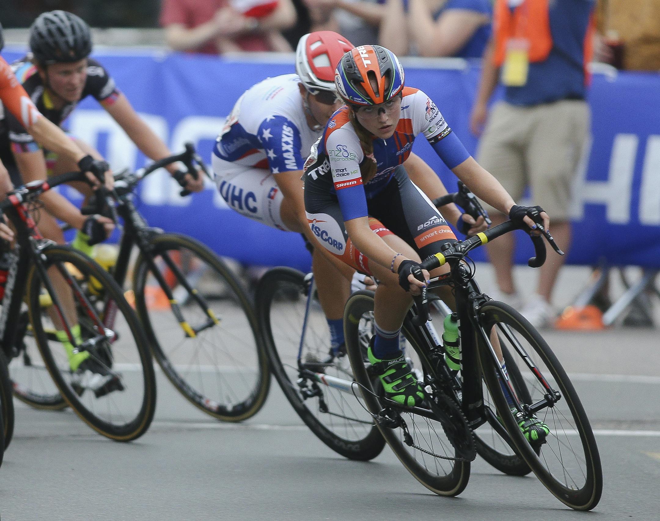 Skylar Schneider rides through the final turn during the 2016 North Star Grand Prix stage four race in Uptown on Friday, June 17, 2016. ] Timothy Nwachukwu &#x2022; timothy.nwachukwu@startribune.com The Champlin Park Rebels defeated the Woodbury Royals <score> at the 2016 MSHSL Class AAAA baseball semifinals at CHS Field in St. Paul, Minnesota on Friday, June 17, 2016. The Rebels will play in the championship game at Target Field in Minneapolis on Monday, June 30, 2016. ] Timothy Nwachukwu &#x20