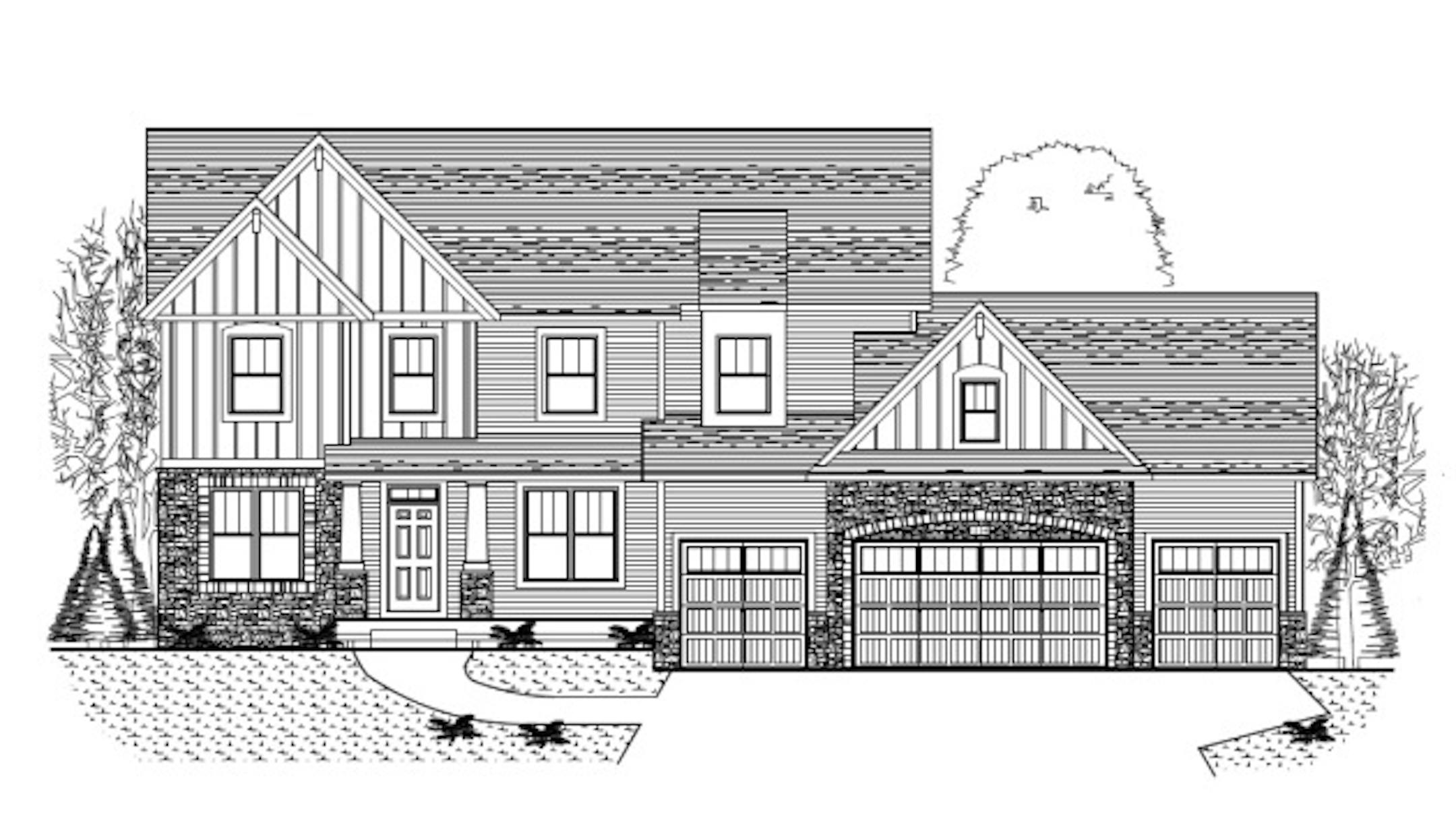 Houses in the development, like this rendering, will be priced from $360,000 to $450,000.