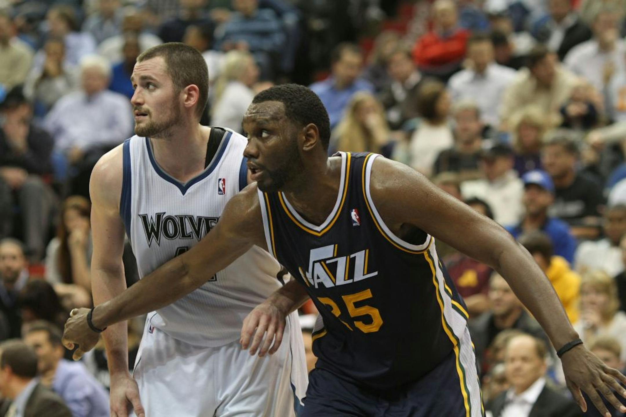 Kevin Love and Utah's Al Jefferson