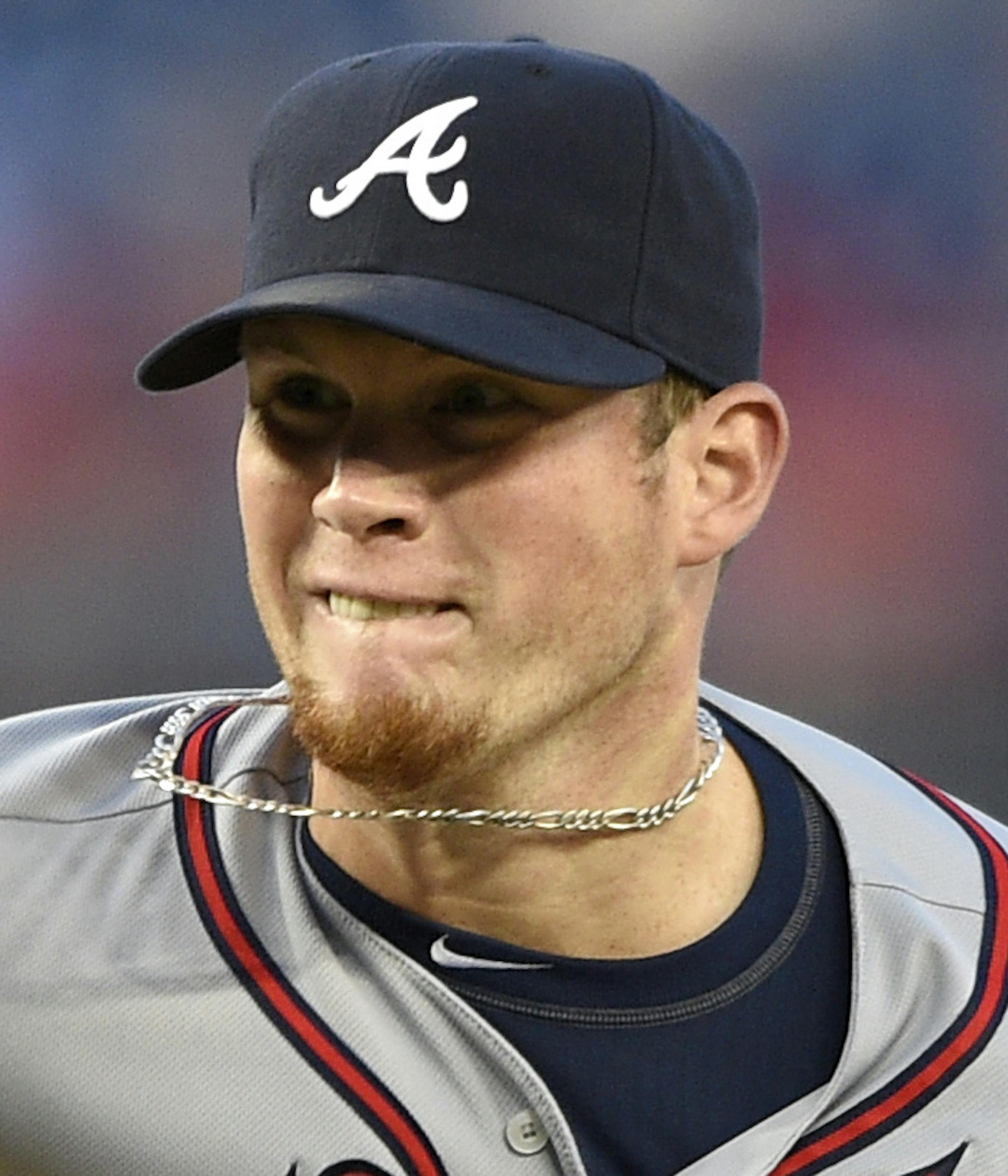 FILE- In this Sept. 10, 2014, file photo, Atlanta Braves relief pitcher Craig Kimbrel delivers a pitch against the Washington Nationals during the ninth inning of a baseball game in Washington. In a trade announced Sunday, April 5, 2015, the San Diego Padres acquired Kimbrel and outfielder Melvin Upton from the Atlanta Braves for outfielders Carlos Quentin and Cameron Maybin, plus two minor leaguers and a draft pick. (AP Photo/Nick Wass, File)