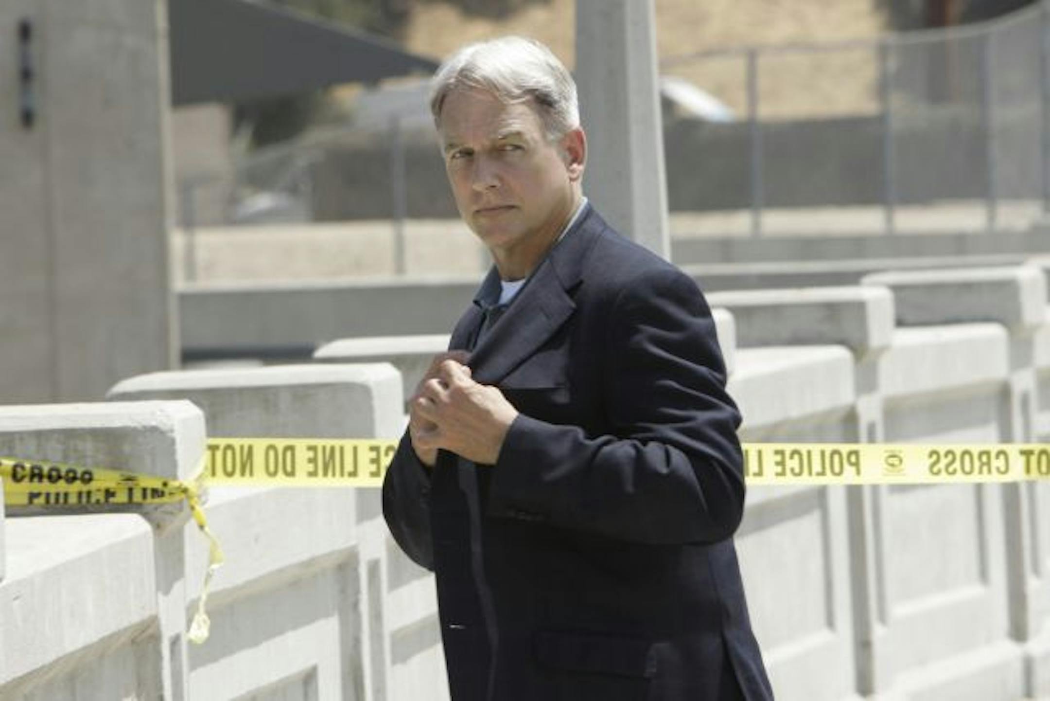Actor Mark Harmon in an NCIS episode.
