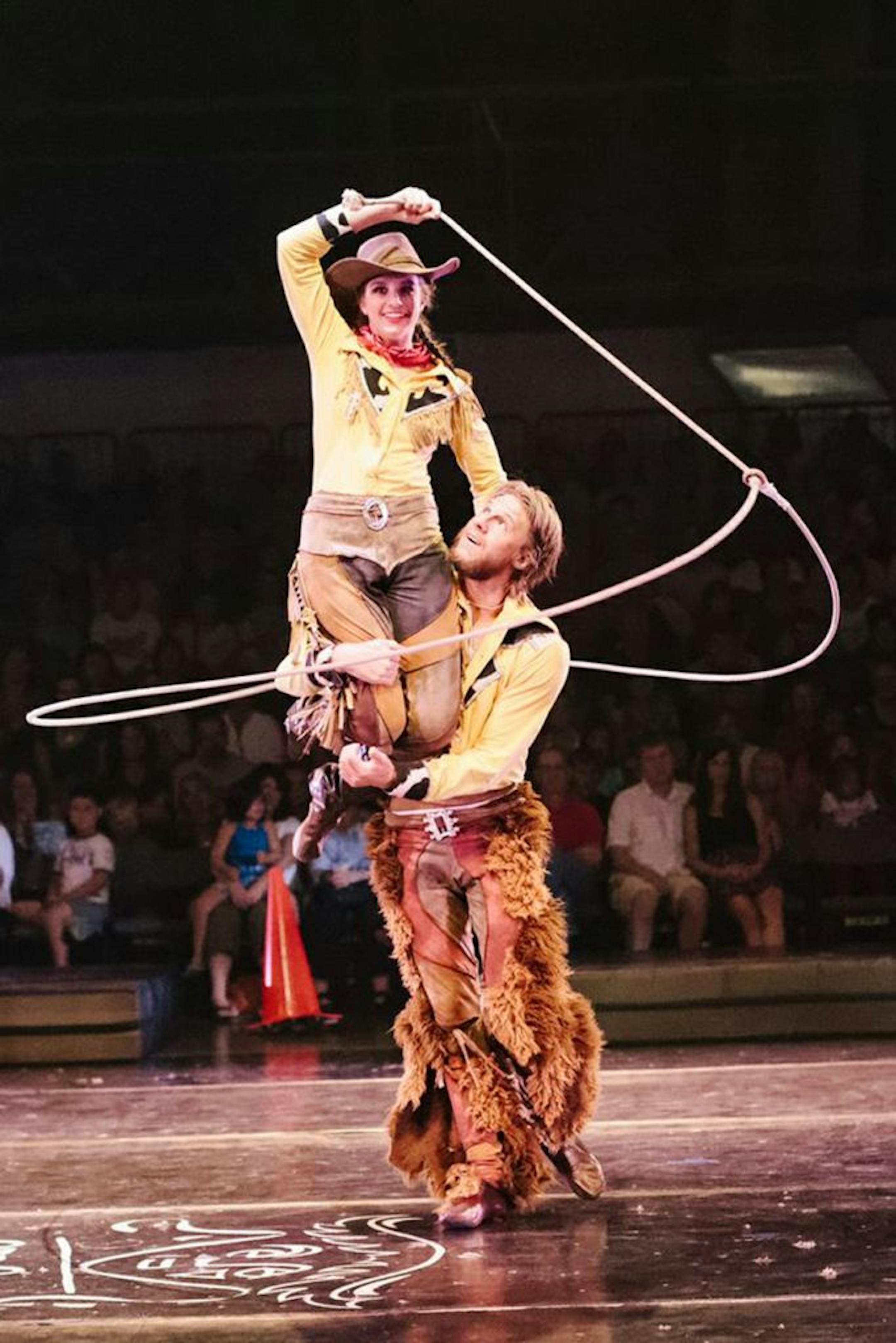 Two of the young performers in "Showdown."