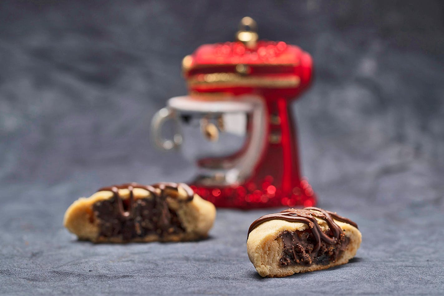 Dark Chocolate Fig Rolls with Mocha Ganache