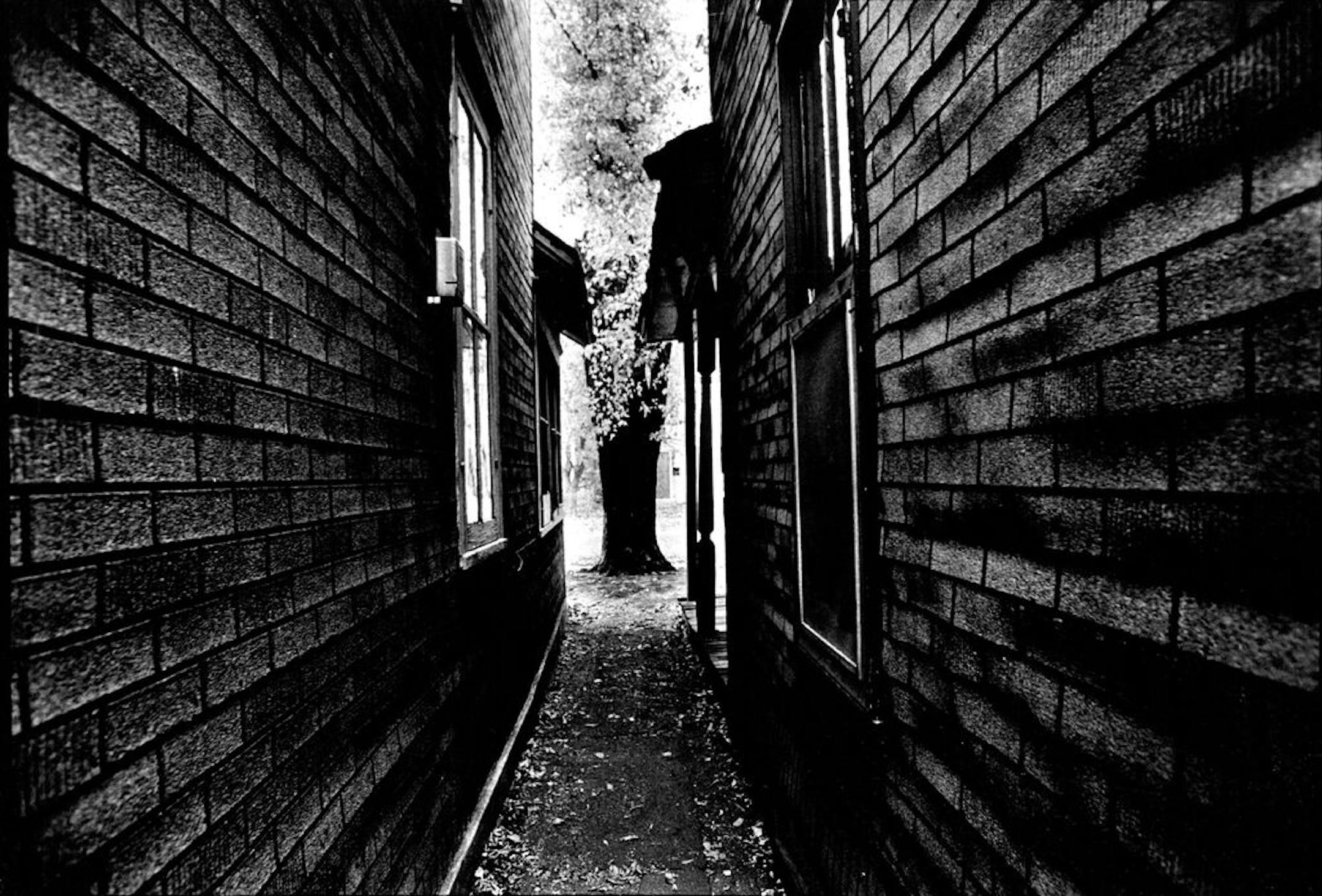 November 19, 1972 Twenty-foot lots make for close neighbors. The duplex at right, at 2306 24th Av. S., is definitely scheduled for demolition, however. Richard Olsenius, Minneapolis Star Tribune; Minneapolis Sunday Tribune
