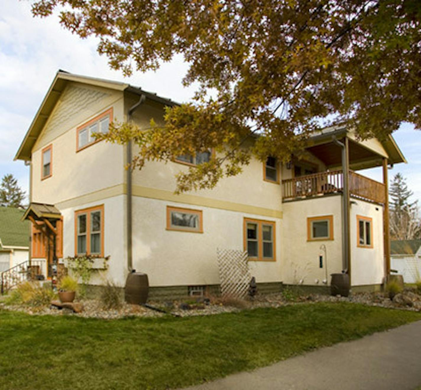 The exterior of the renovated north Minneapolis home.