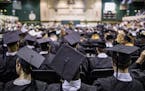 FILE -- A graduation ceremony in Tullahoma, Tenn., May 6, 2017. The market for master&#x2019;s degrees behaves in strange and erratic ways, new data r