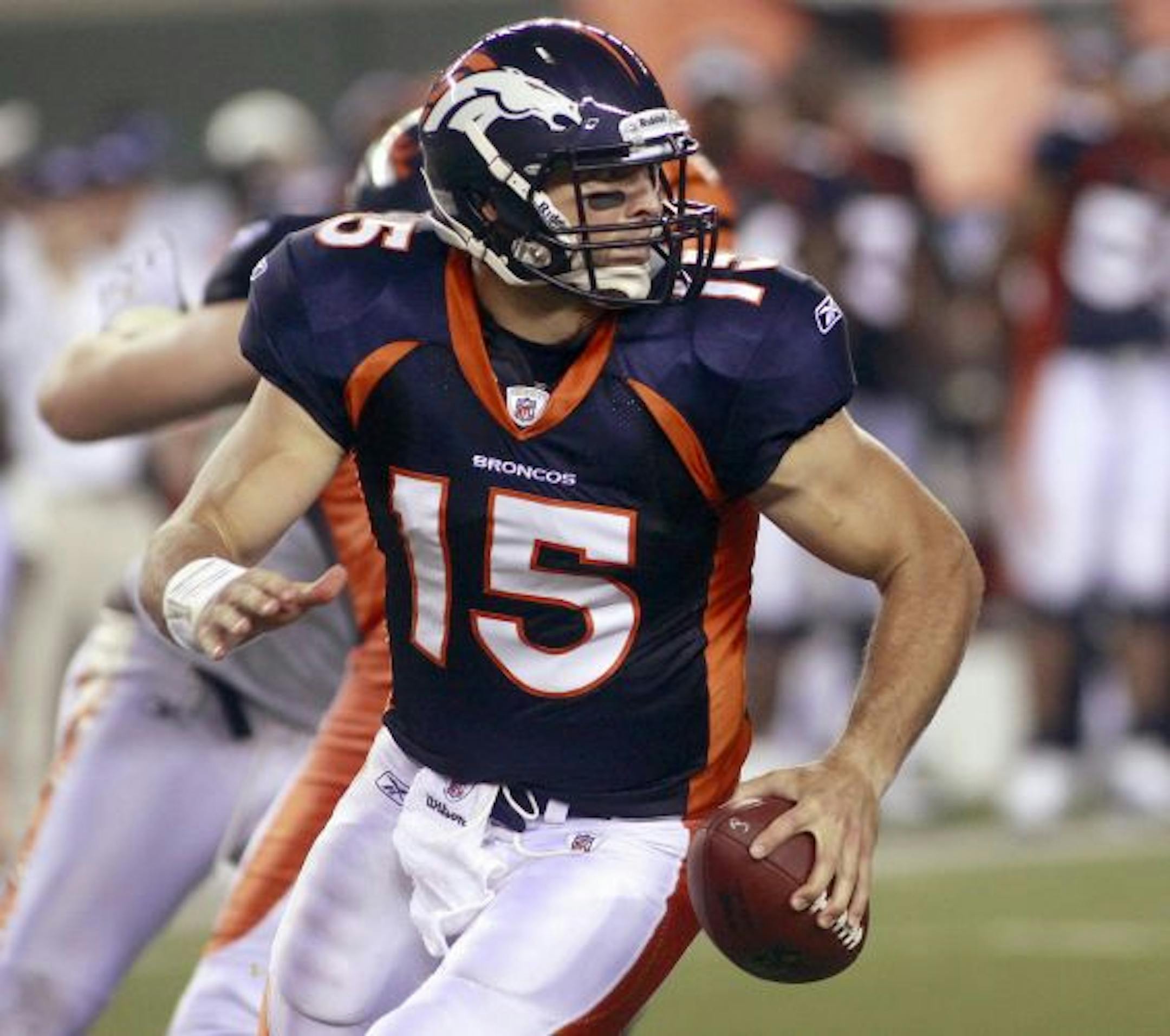 Denver Broncos quarterback Tim Tebow