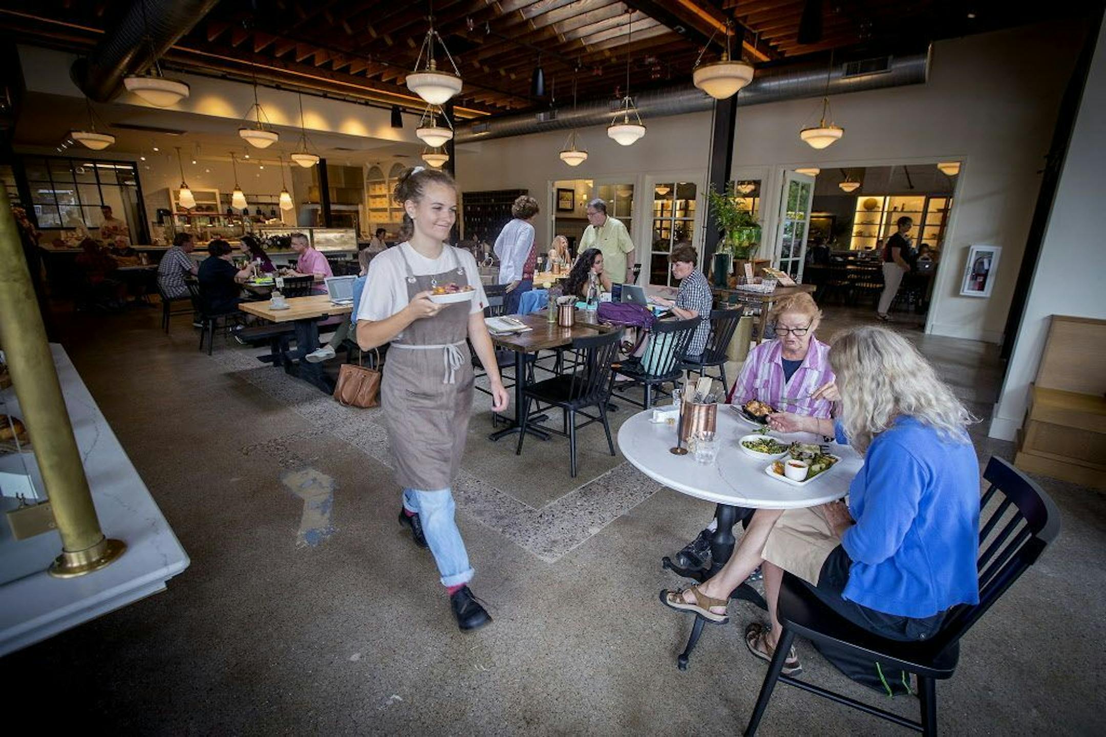 The Lynhall, a new and potentially influential all-day cafe in south Minneapolis, which marries high culinary style with quick service and moderate prices.