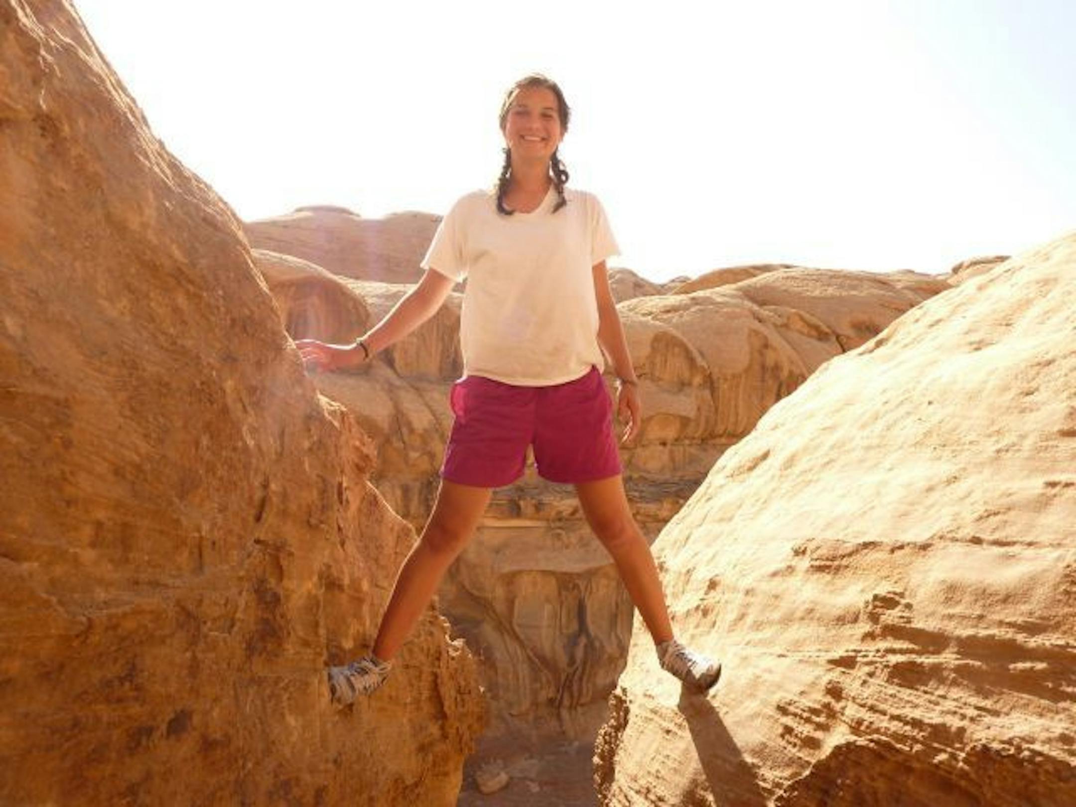 Becca Ebert recently explore the Wadi Desert of Jordan during a trip with her family.