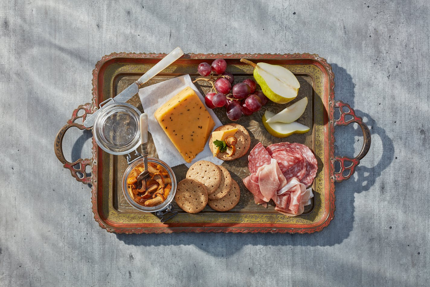 Pickled mushrooms are a tasty addition to charcuterie trays. Photo by Dennis Becker, food styling by Lisa Golden Schroeder, special to the Star Tribune