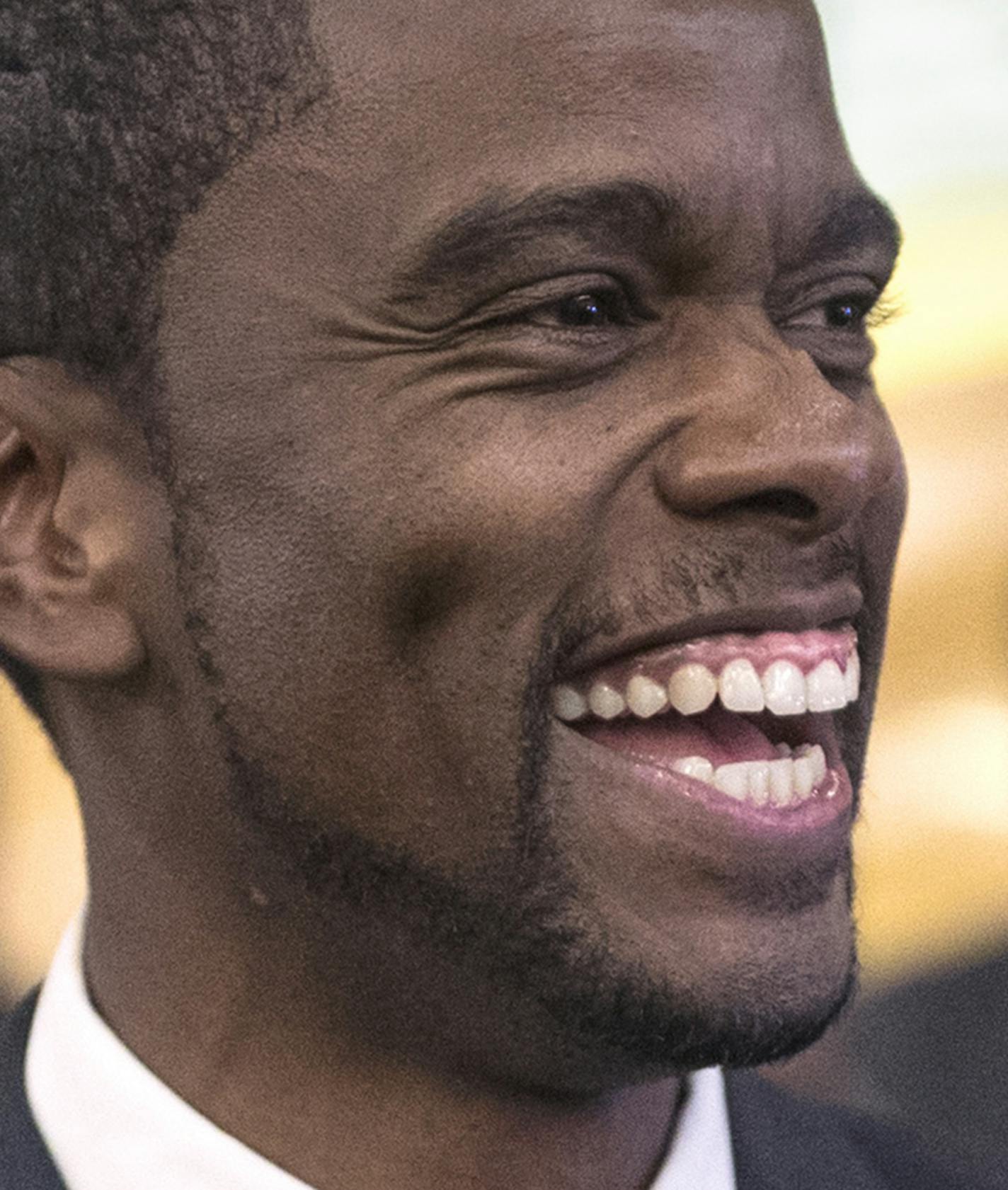 St. Paul newly elected mayor Melvin Carter celebrated his win with his wife Sakeena and friends at the Union Depot Tuesday November 7,2017 in St. Paul, MN.] Carter became the 46th Mayor for the city of St. Paul and the first African American to win. JERRY HOLT &#xef; jerry.holt@startribune.com