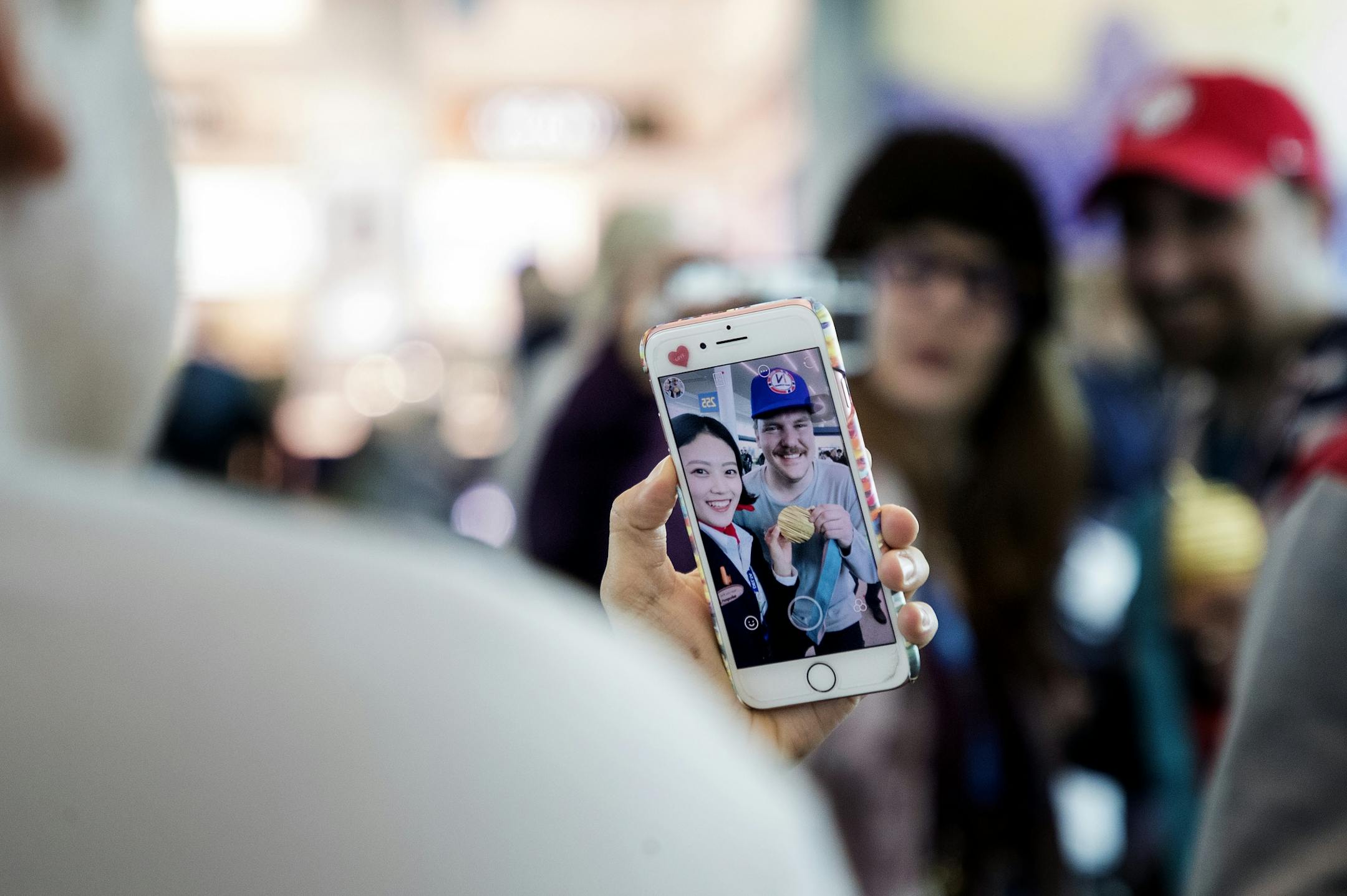 Matt Hamilton posed for a photo at Incheon Airport South Korea.