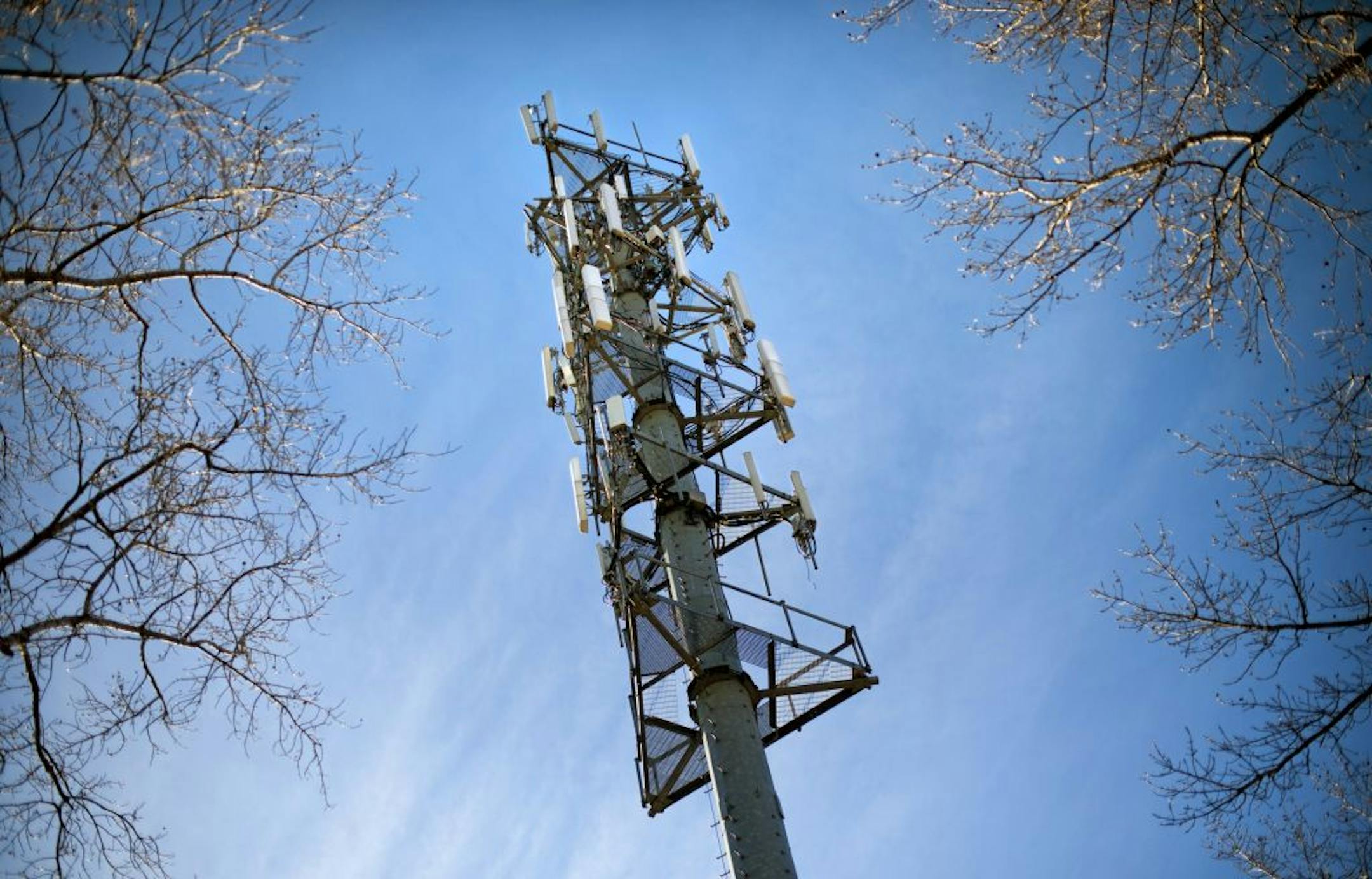 Clearwire tower in Brooklyn Park, the first suburb that Clearwire approached for a tower site. Friday, November 16, 2012.