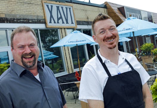 James Elm, left, and Michael Agan have opened Xavi in the former south Minneapolis home of First Course.