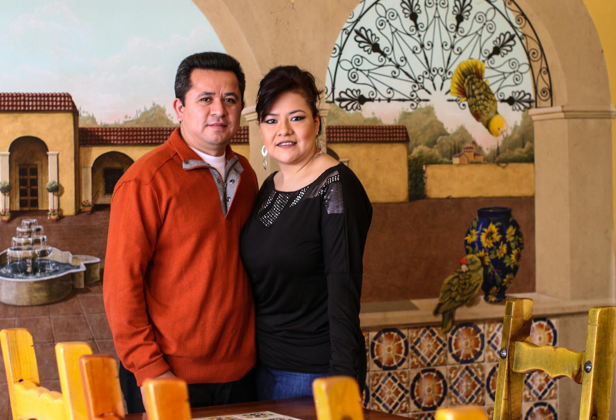 Miguel and Maria Zagal, owners of Taqueria la hacienda