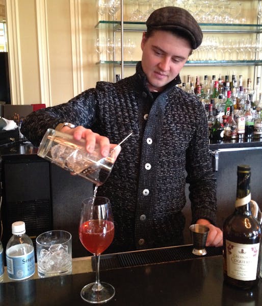 La Belle Vie lead bartender Adam Gorski says his fall Sazerac is all about aroma.