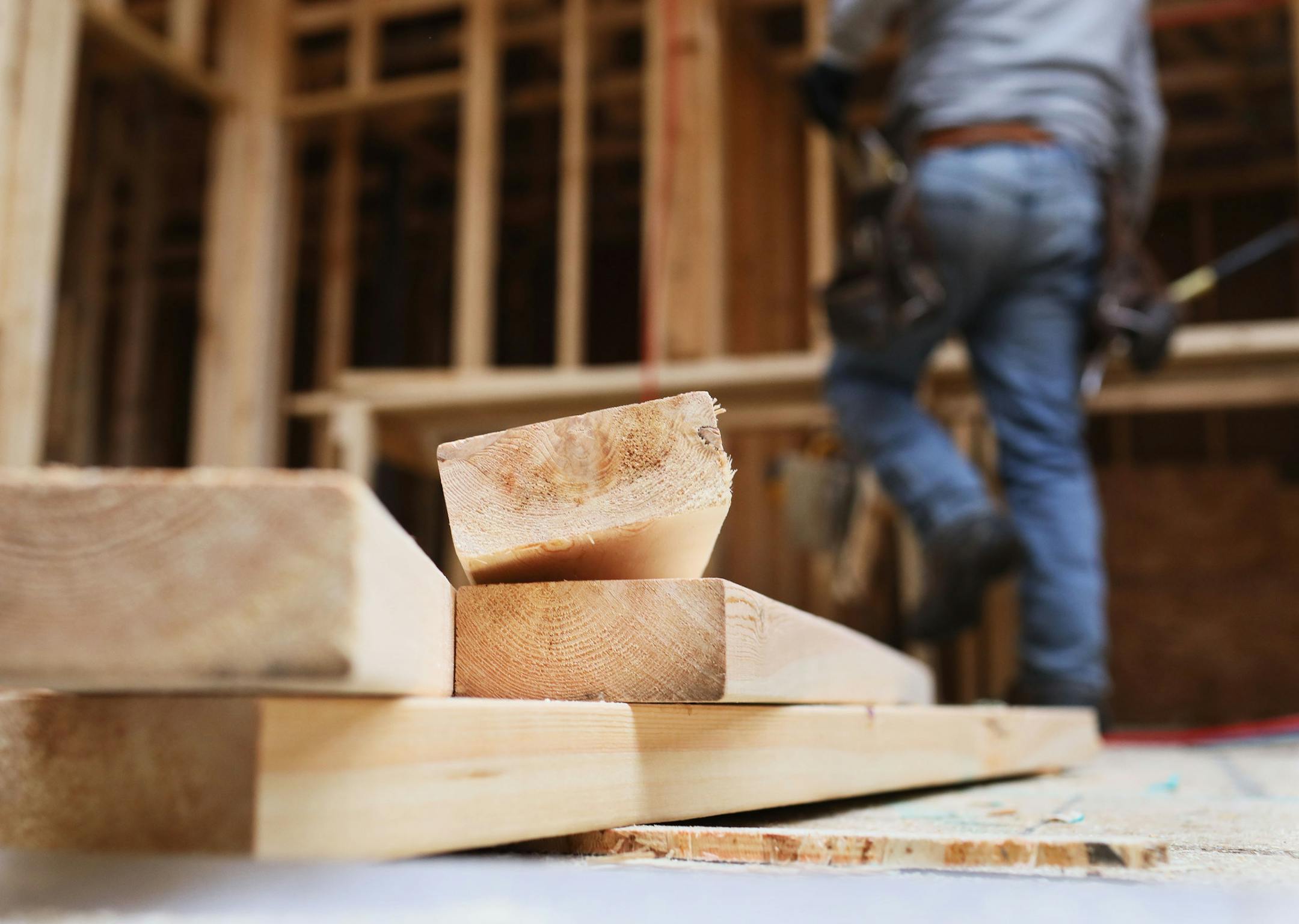 Shade Tree Construction carpenters worked on a townhouse in Mounds View in November 2018.