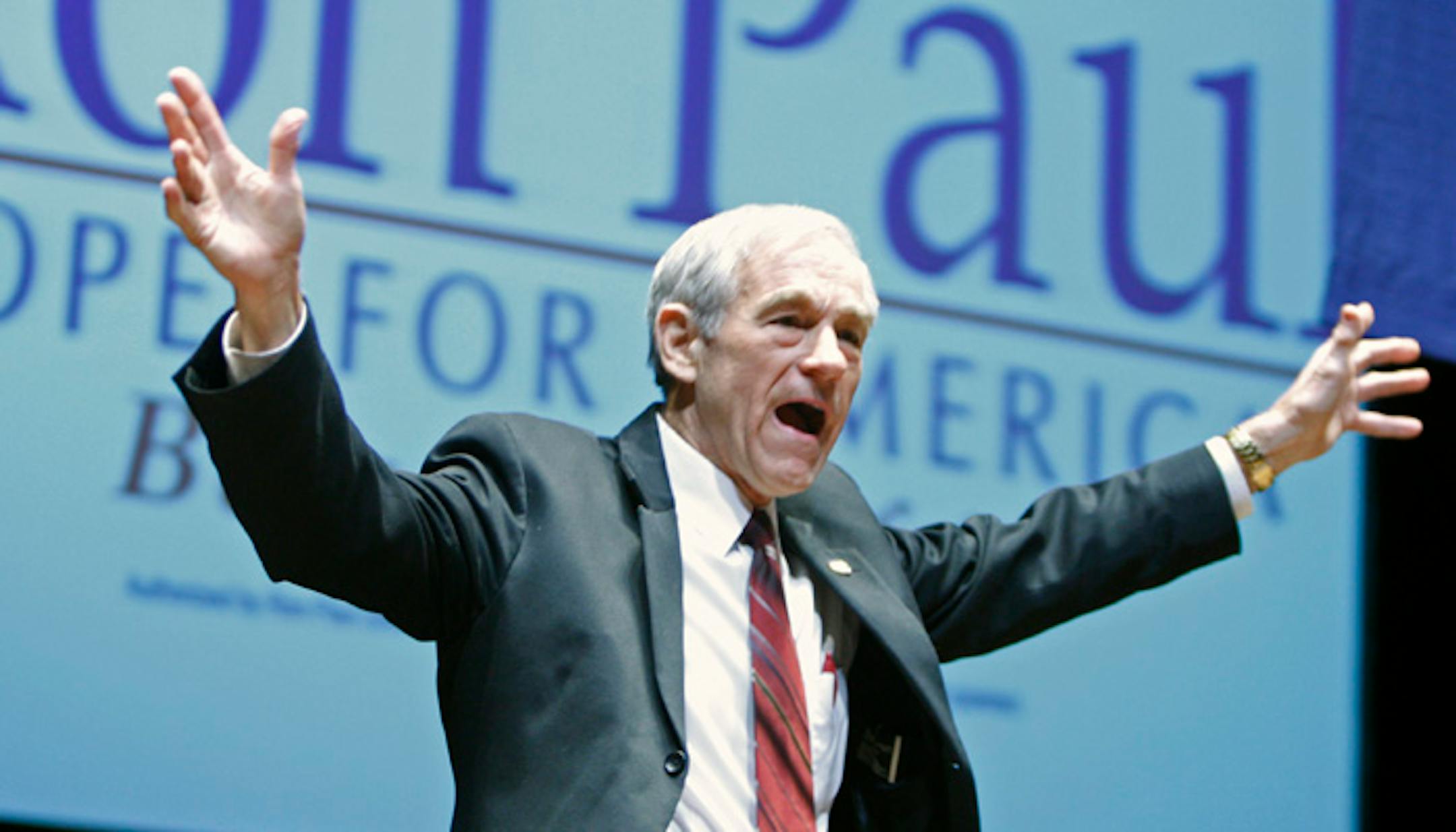 Republican presidential candidate Ron Paul