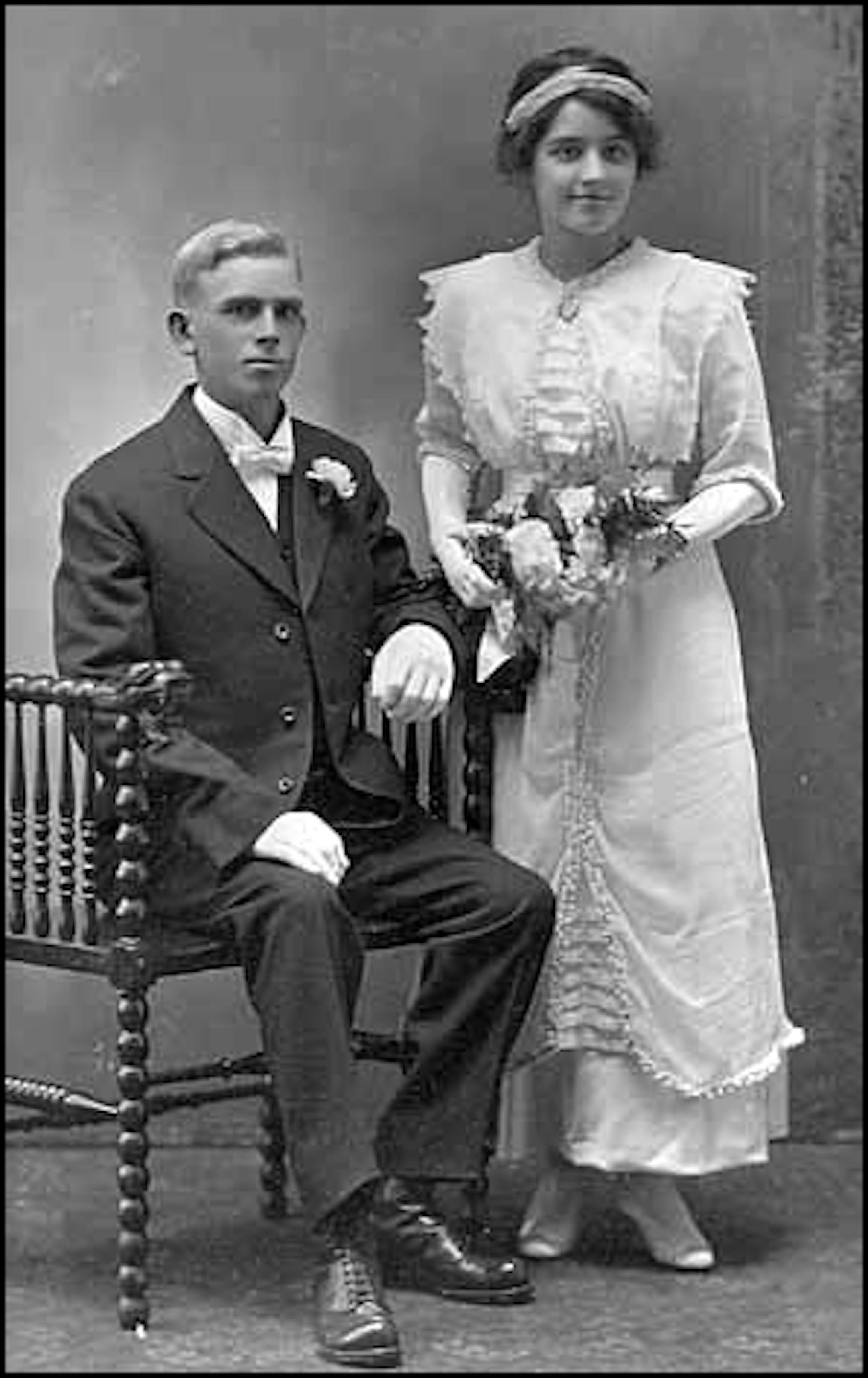 A 1912 wedding portrait